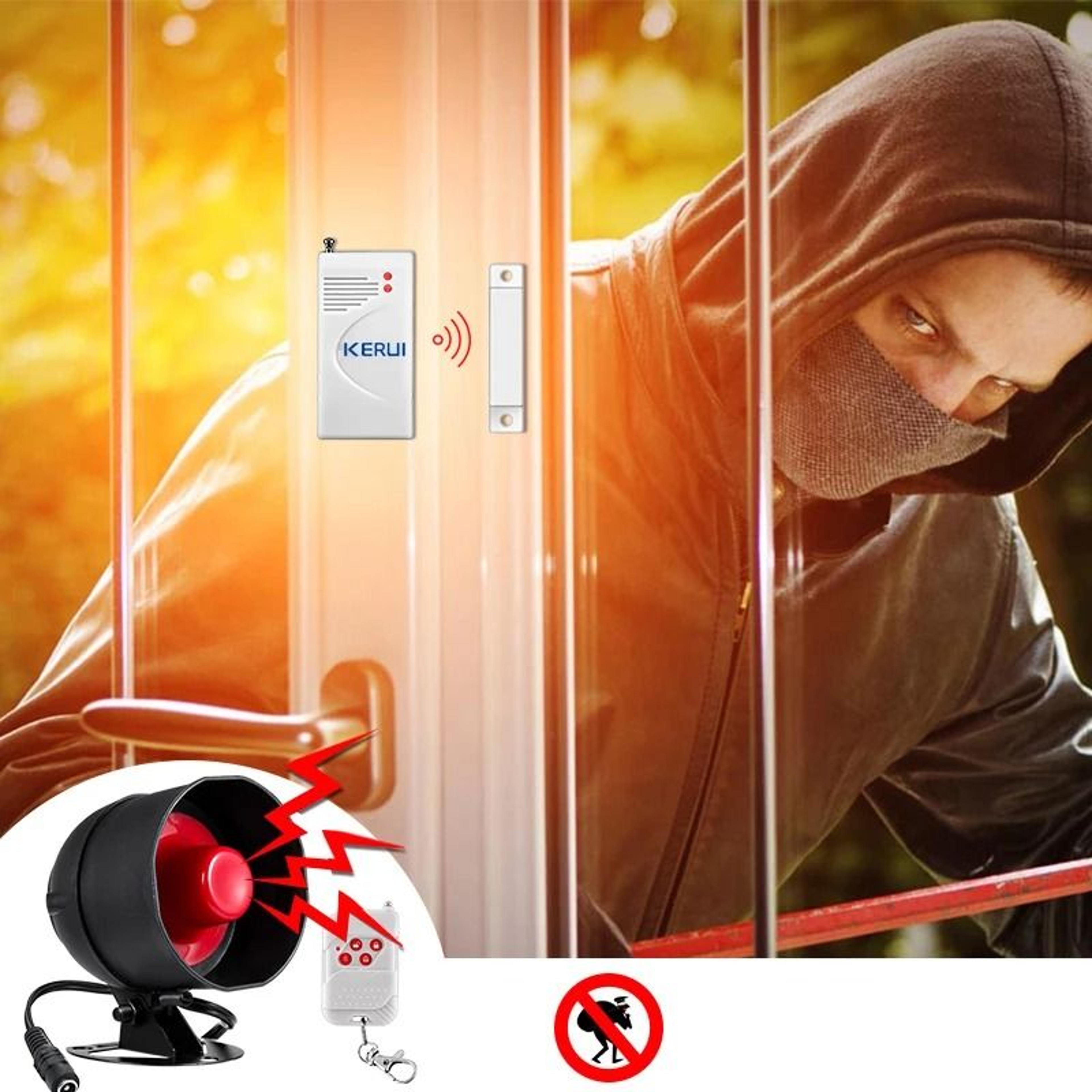KERUI Wireless Burglar Alarm Standalone Security Siren With PIR Motion Sensor For Garage And Home 10