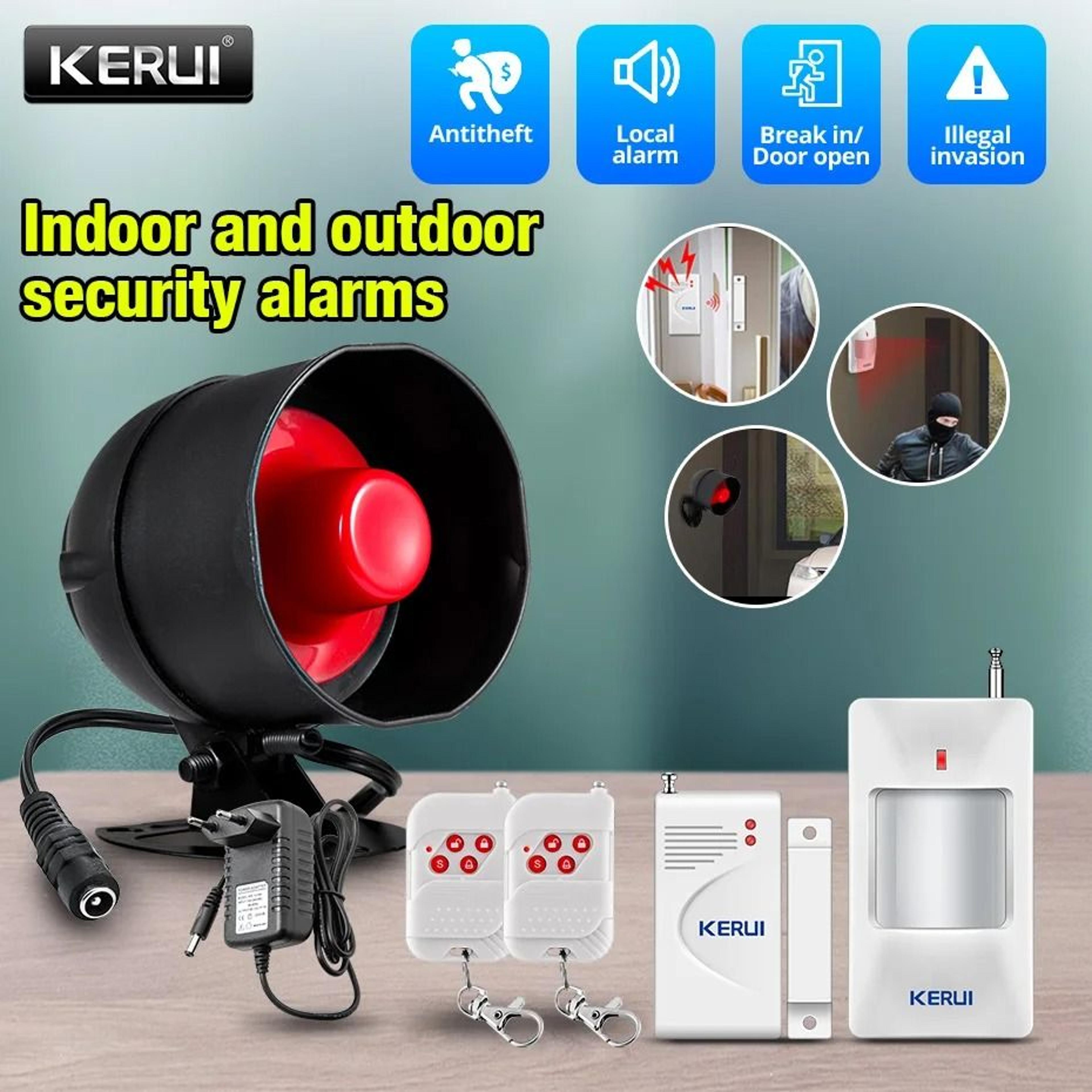KERUI Wireless Burglar Alarm Standalone Security Siren With PIR Motion Sensor For Garage And Home 9
