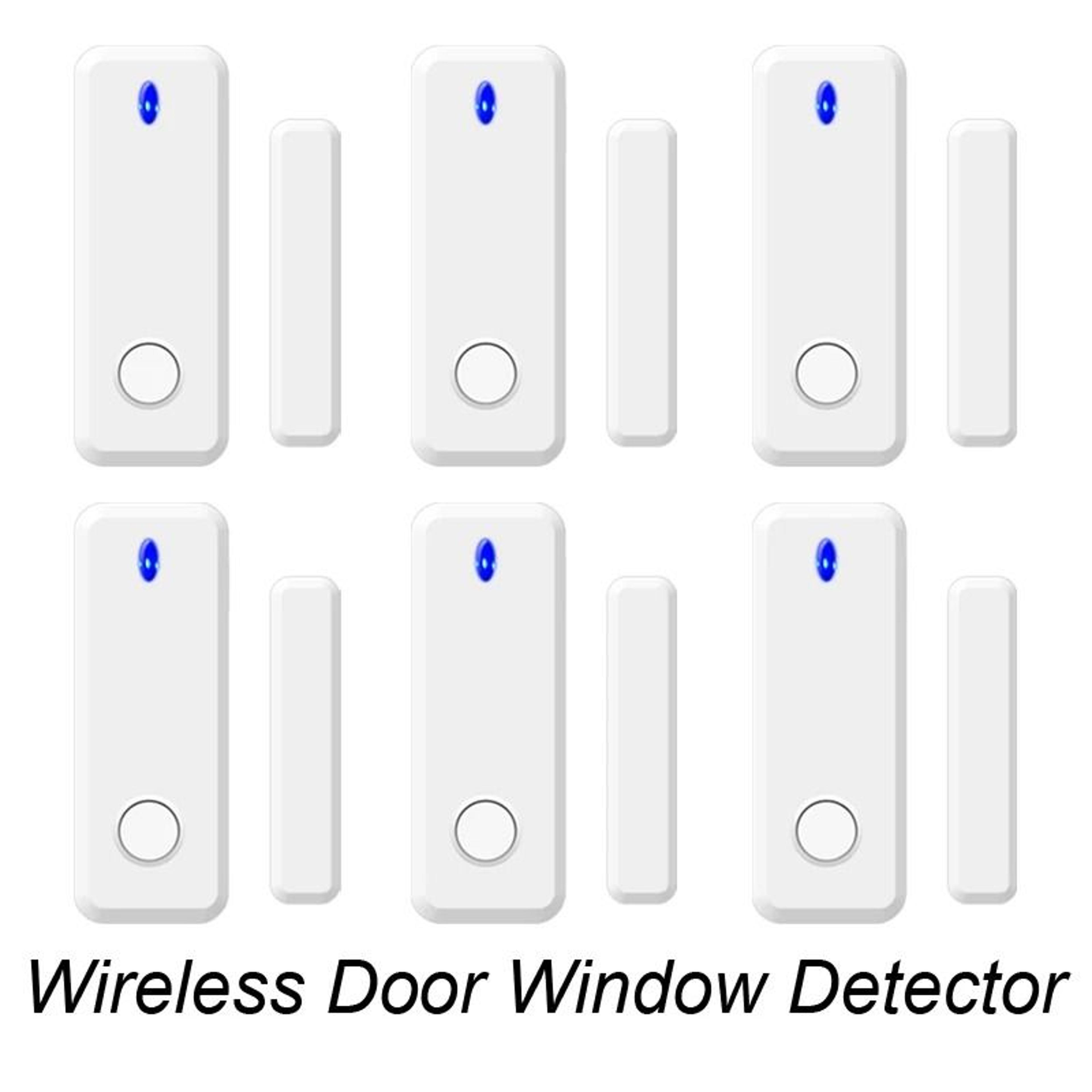 Wireless Door Window Sensor 433MHz Door Open Detector For Smart Home Alarm Systems 2