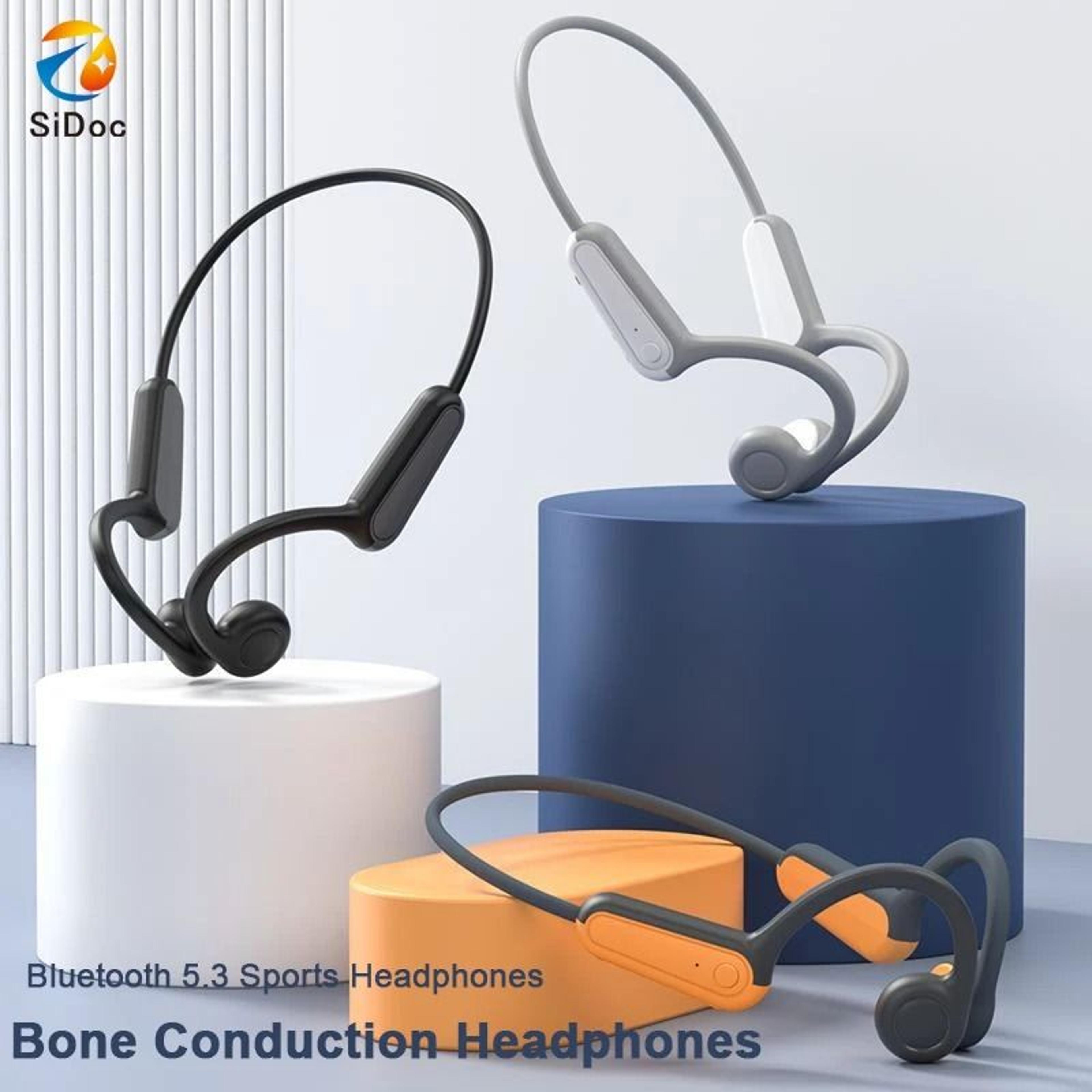 Wireless Bone Conduction Headphones Bluetooth 53 Open Ear Sports Earphones With Ear Hook Design 0