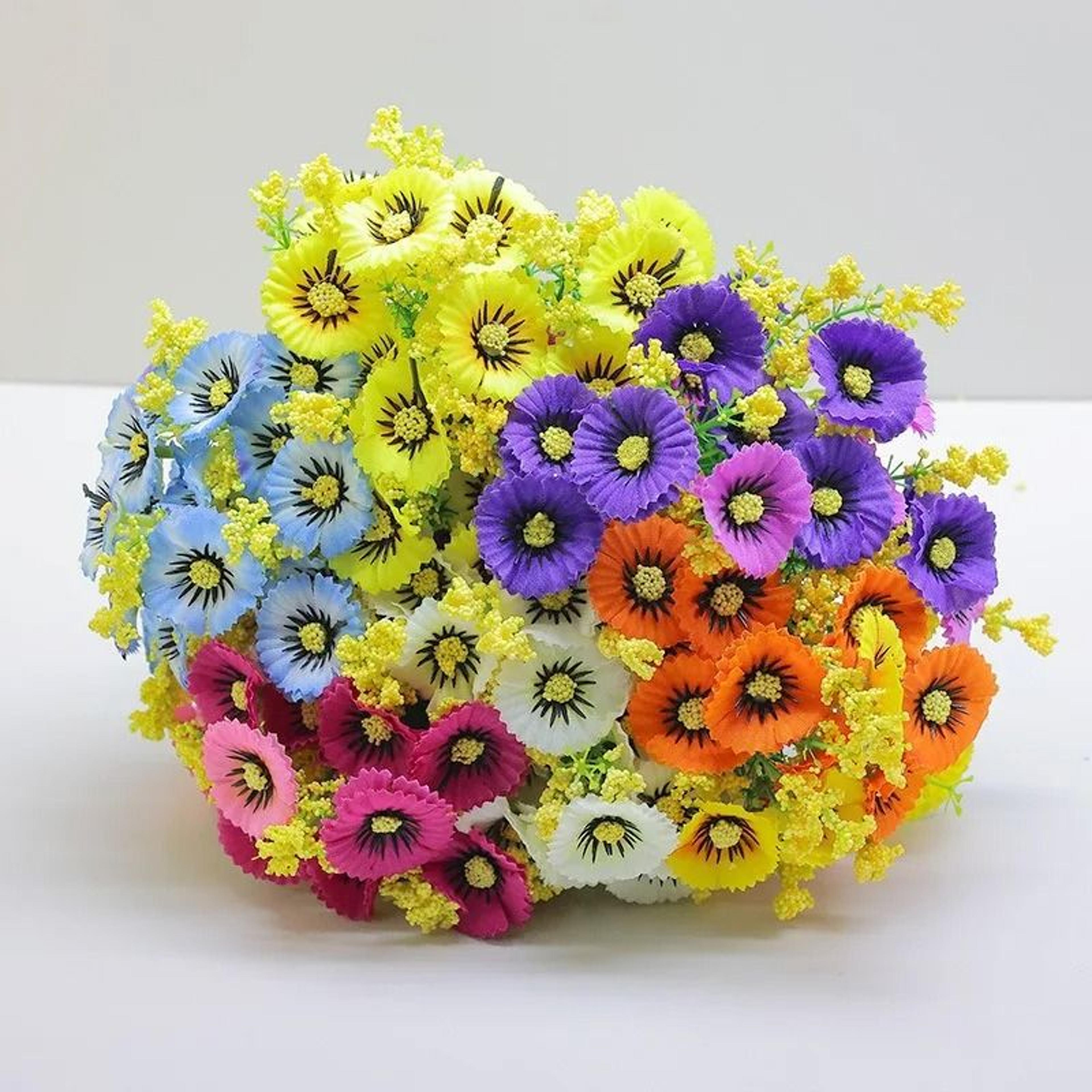 Artificial Daisy Flower Bouquet Plastic Indoor Decorative Flowers For Home And Office 4
