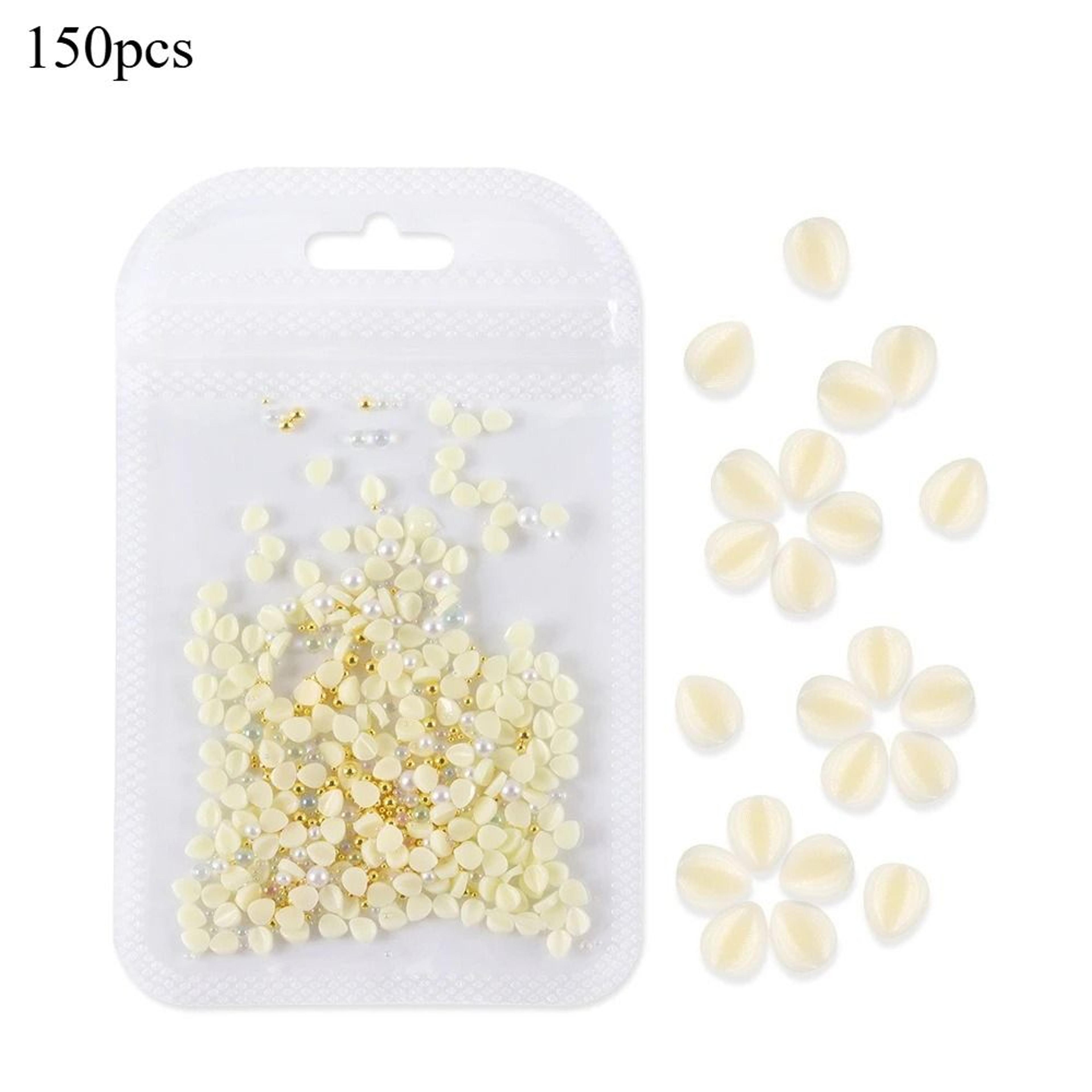 150pcs 3D Nail Art Charm Kit With Acrylic Petals And Rhinestones 6