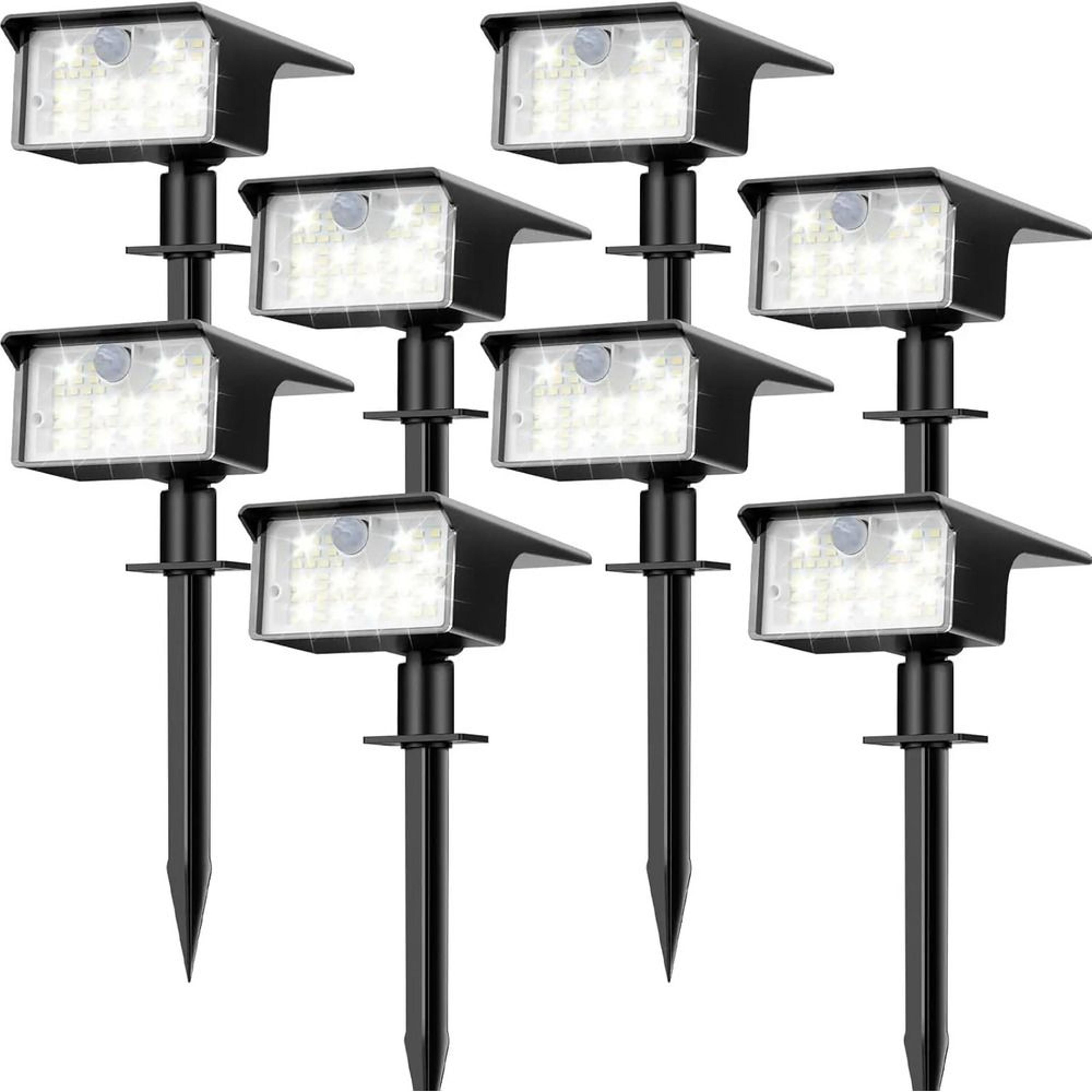 Solar Motion Sensor Spot Lights Outdoor Waterproof Garden Landscape Lights 3
