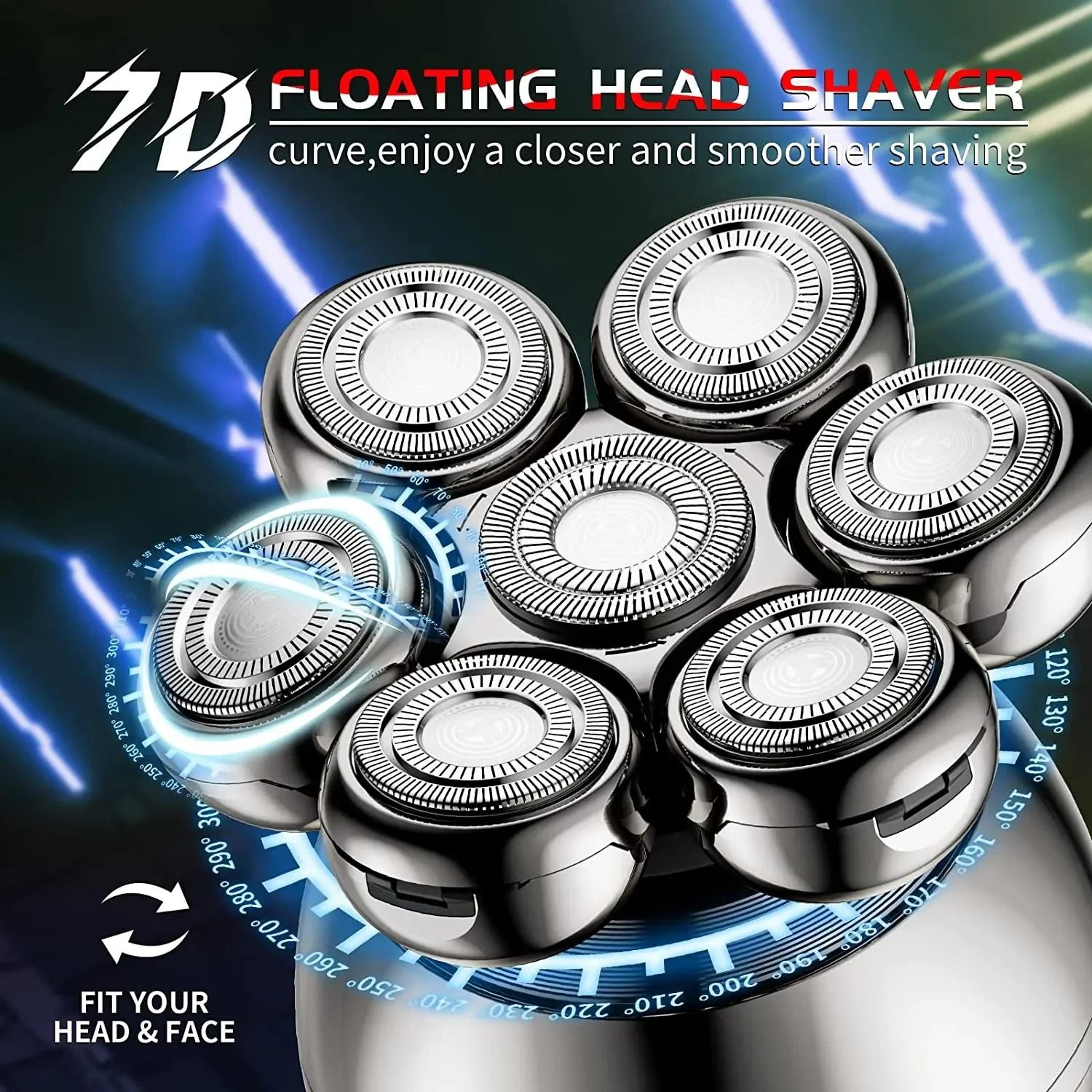 7D Floating Head Electric Shaver Waterproof Beard And Head Trimmer 6