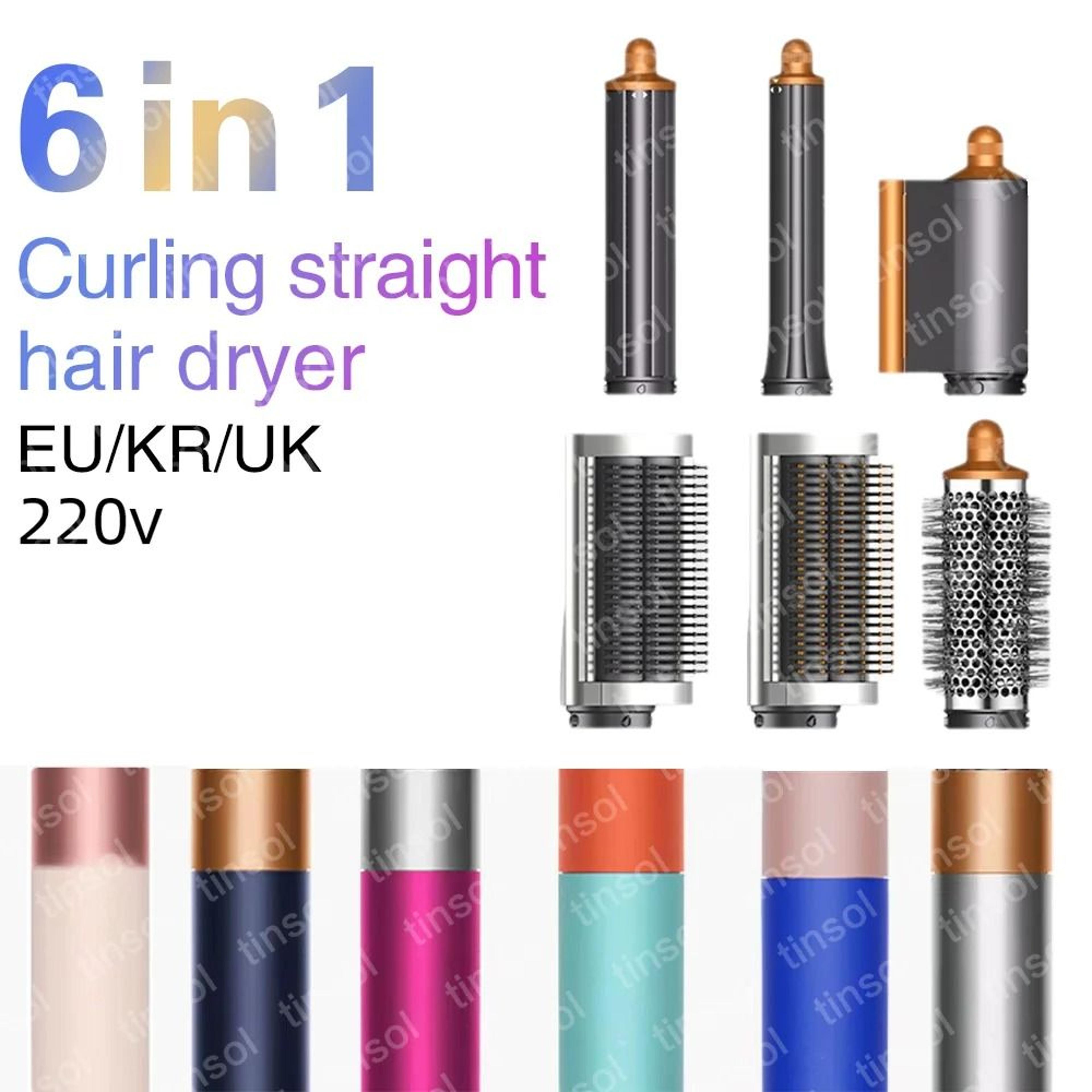 6 In 1 Multi Function Hair Dryer Styling Kit With Curling And Volumizing Attachments 8