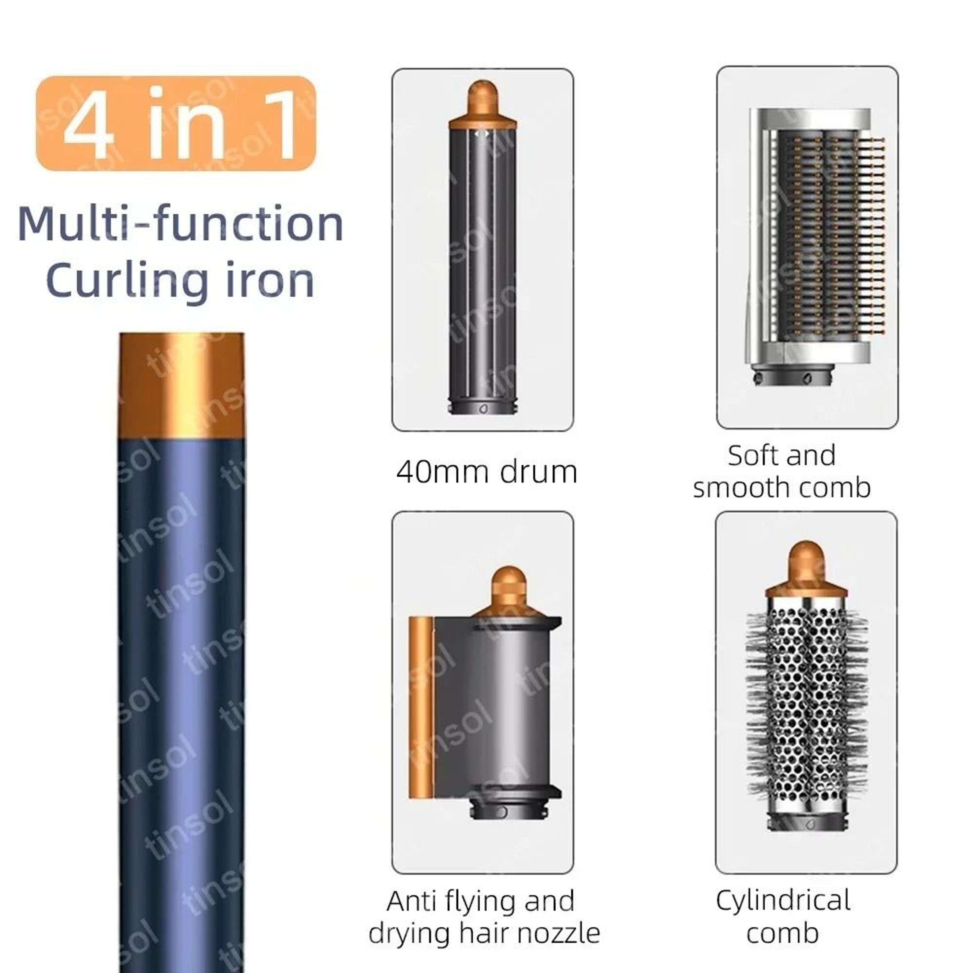 6 In 1 Multi Function Hair Dryer Styling Kit With Curling And Volumizing Attachments 3