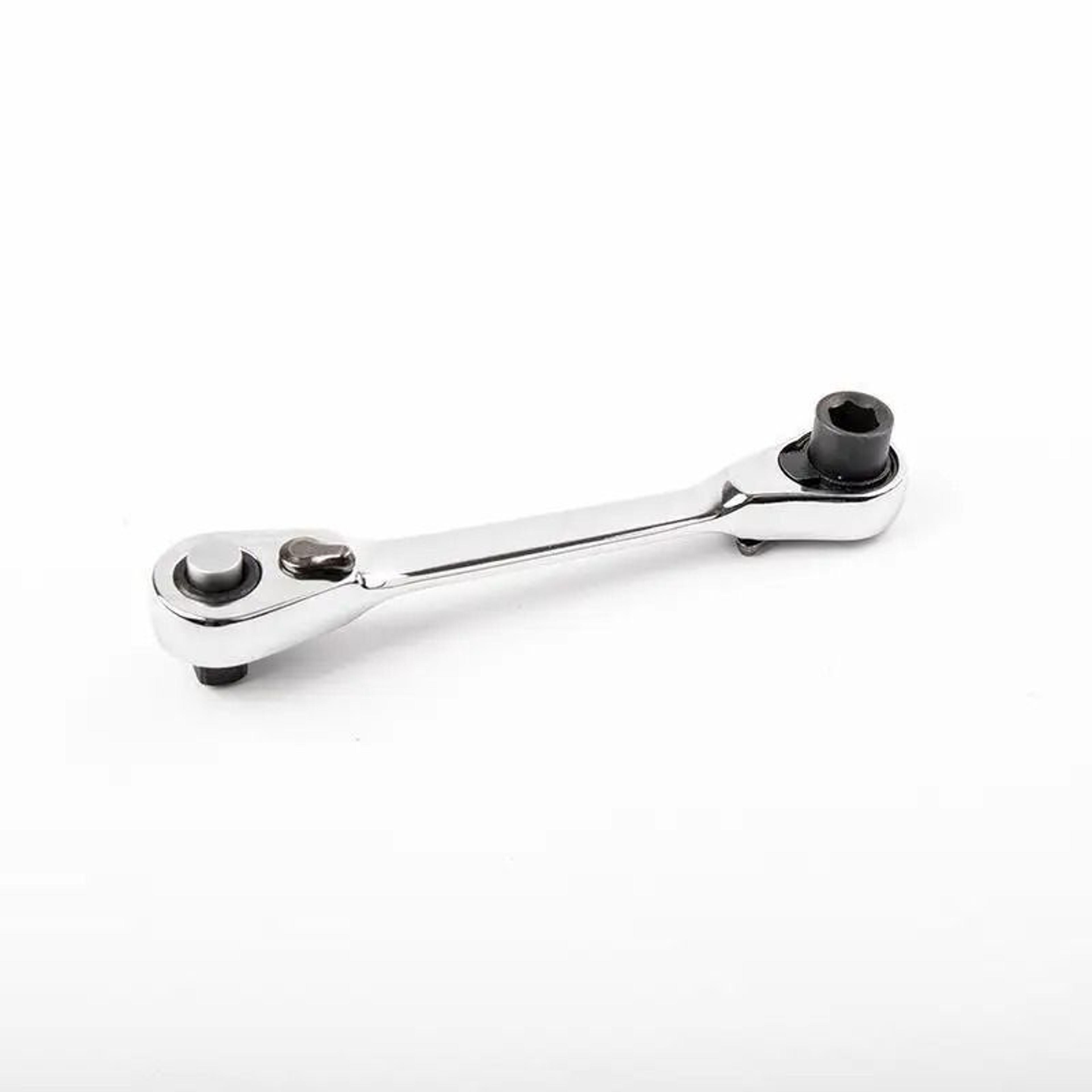 14 Inch Mini Ratchet Wrench 72 Tooth Double End Socket Tool 2