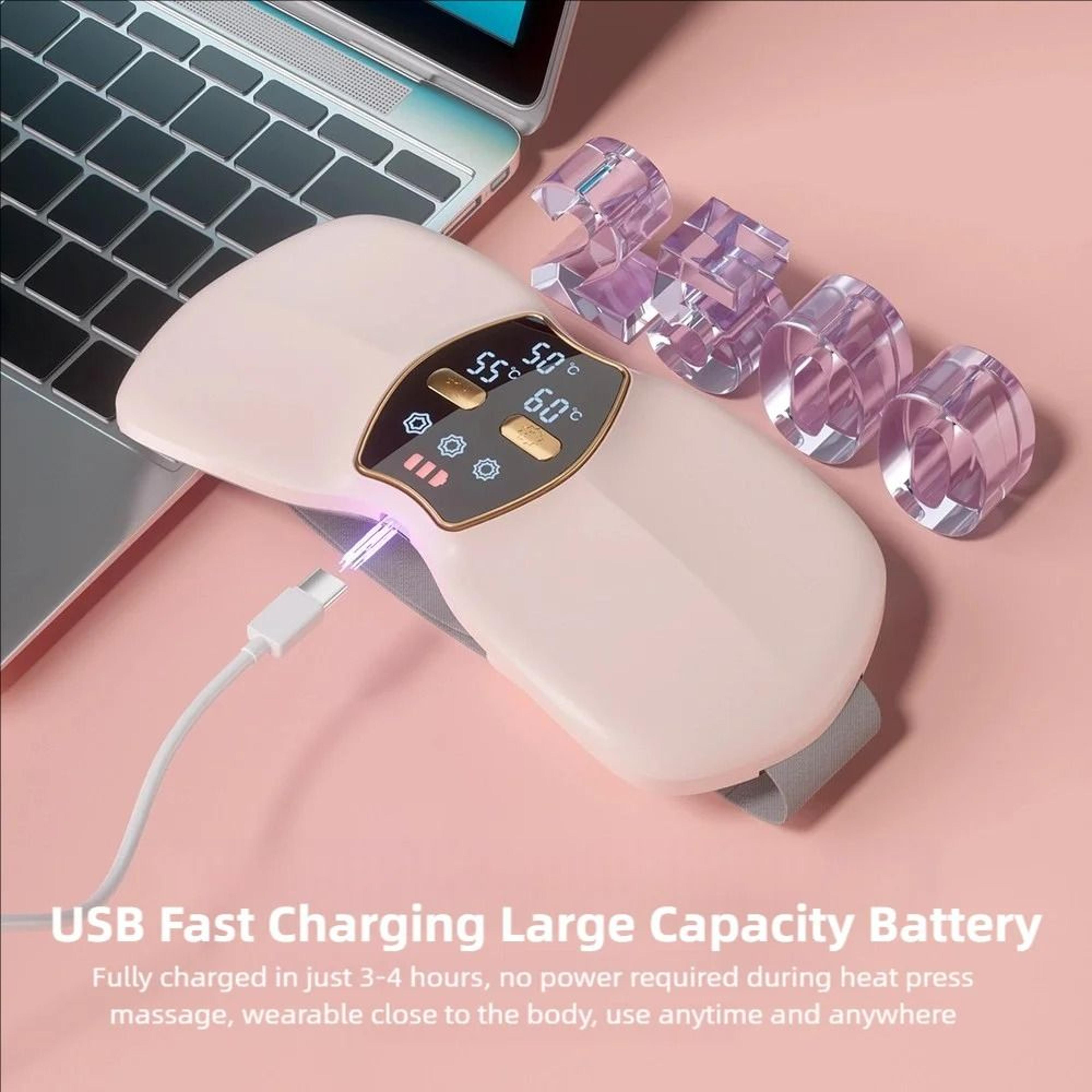 Portable Menstrual Heating Massage Belt With Adjustable Temperature Settings 7
