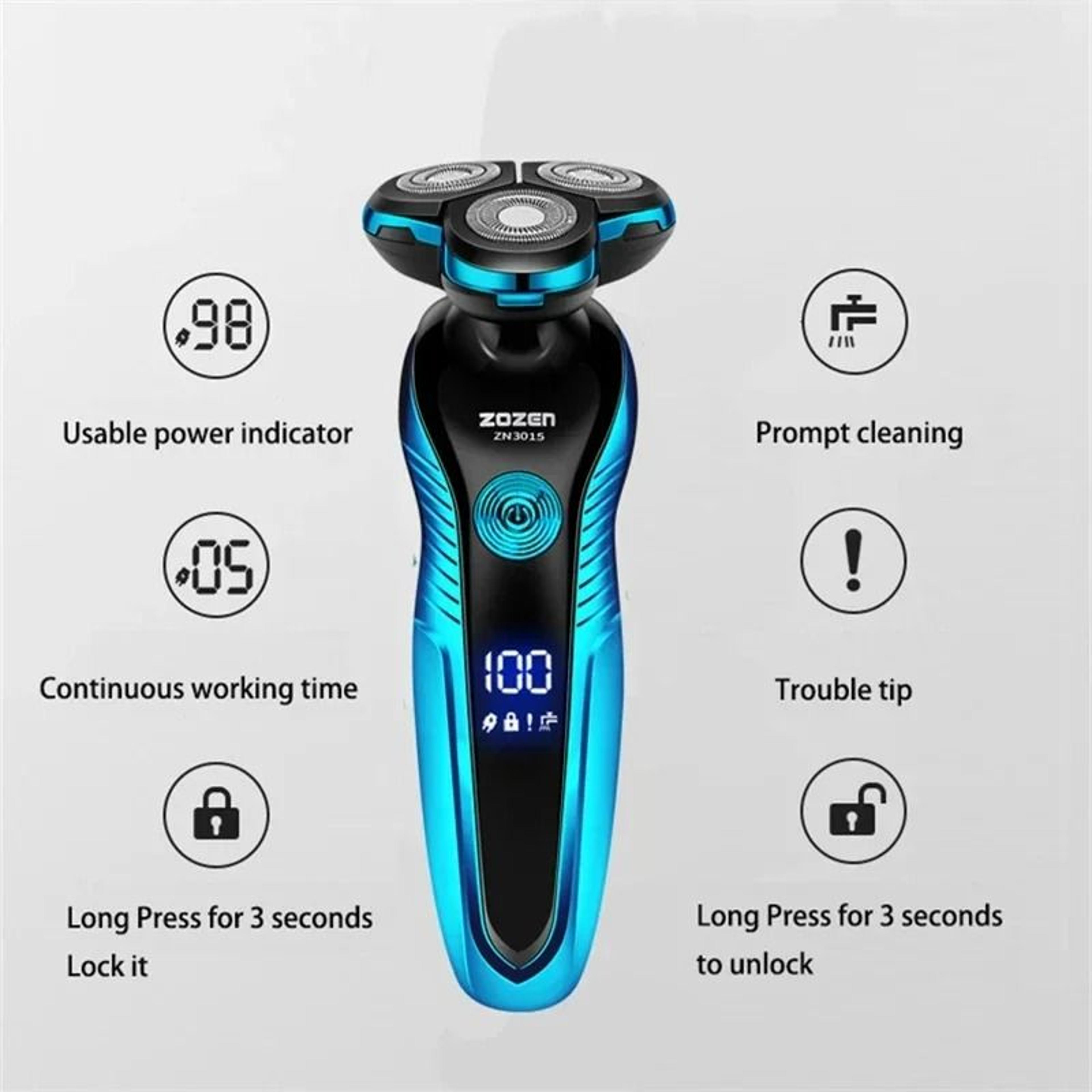 Rechargeable Electric Shaver For Men Wet Dry Beard Trimmer And Hair Clipper 5