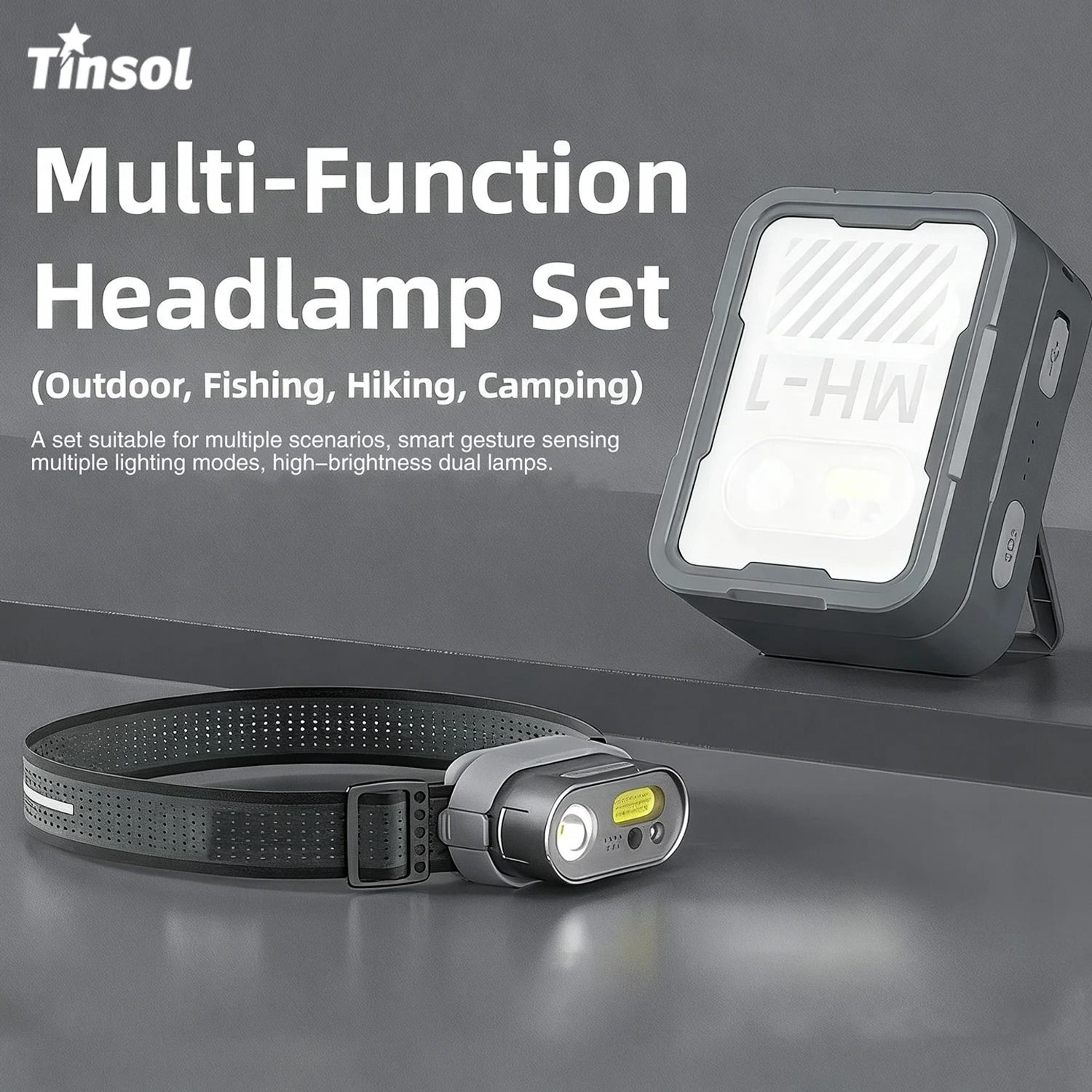 TINSOL MH1 USB Rechargeable Motion Sensor LED Headlamp Headtorch 2