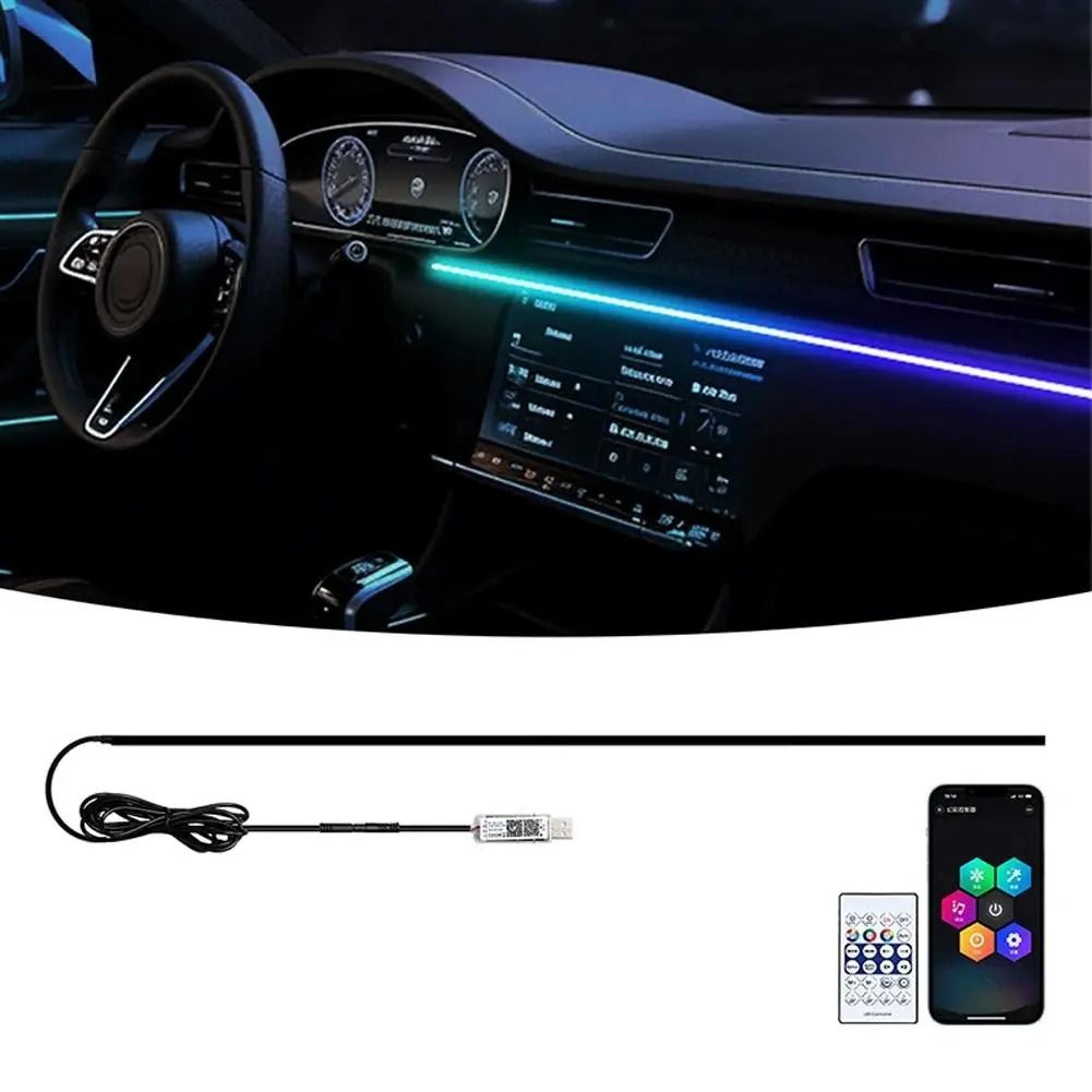 Smart RGB Acrylic LED Ambient Light Strip USB App Controlled Interior Lighting 0
