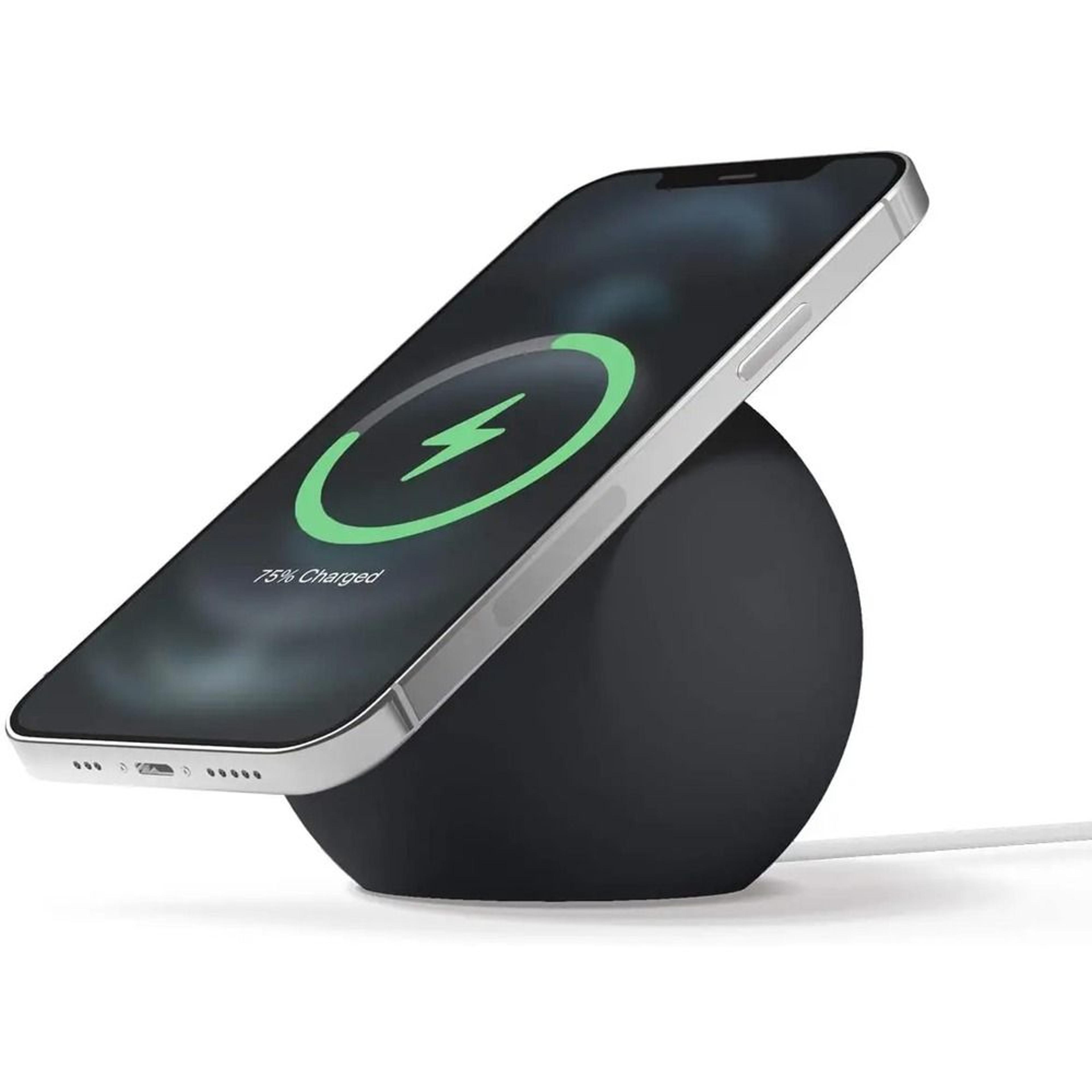 Magnetic Wireless Charger Stand For IPhone Ball Shape Desk Phone Holder 1