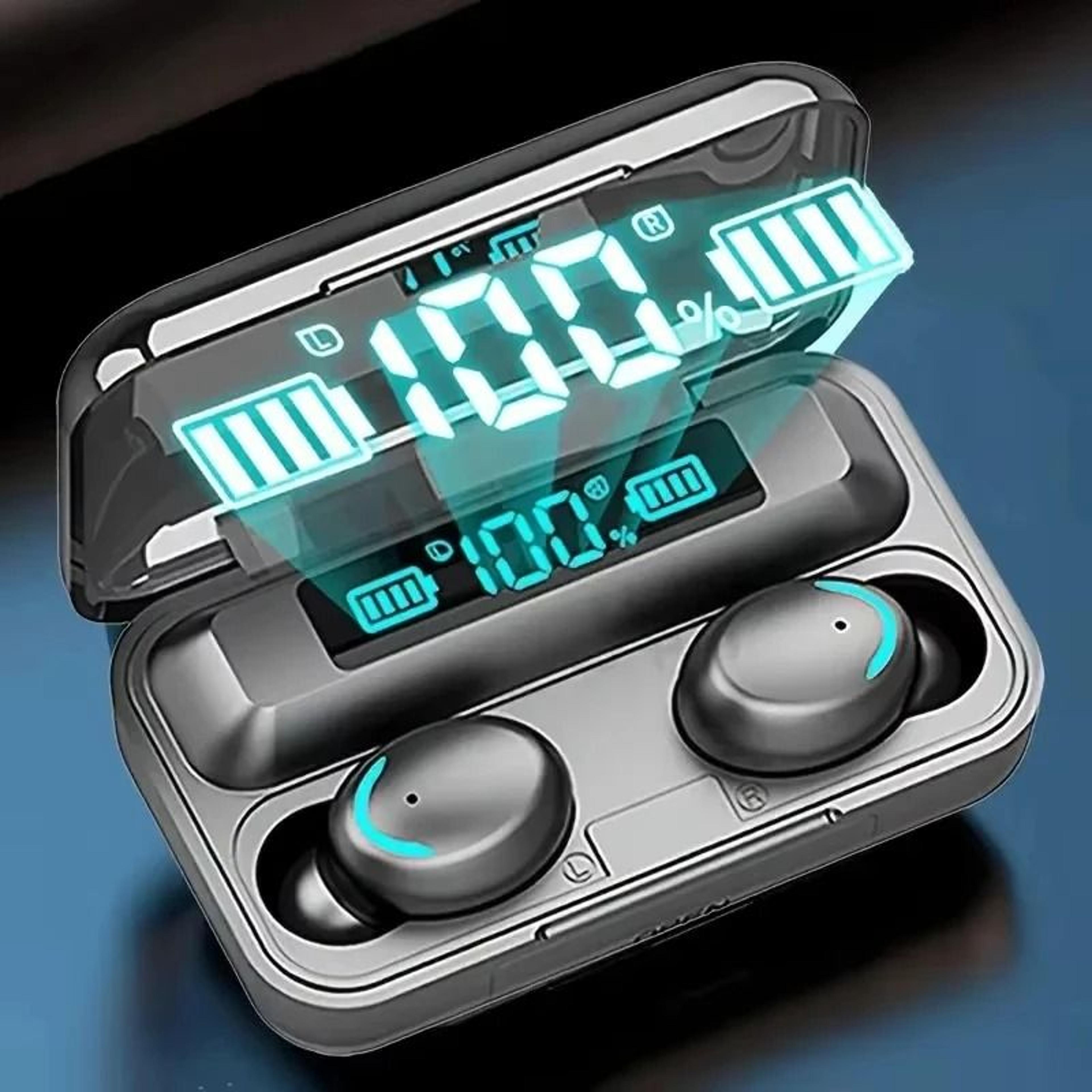 Wireless Bluetooth Earbuds With LED Display Waterproof TWS Headphones 1
