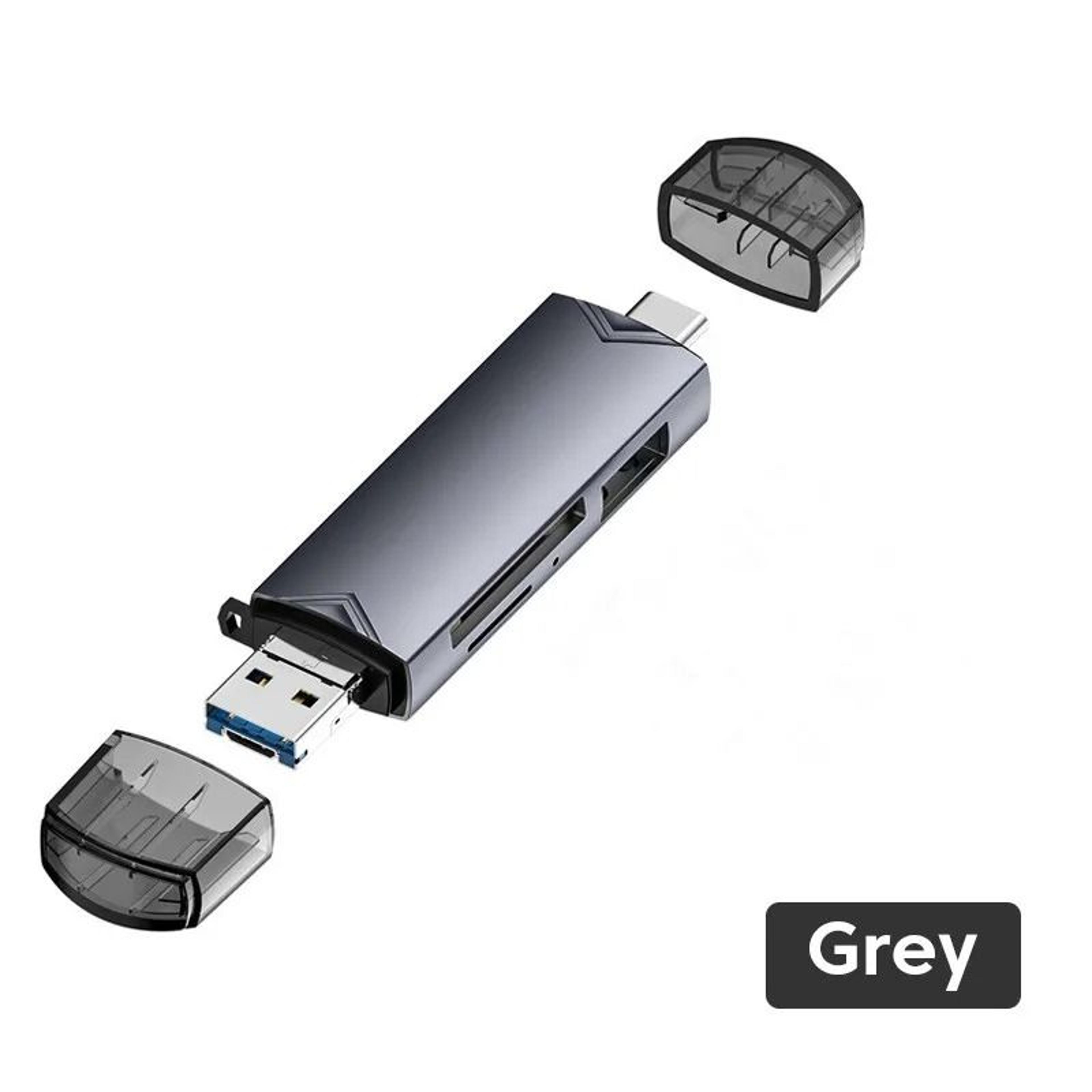 6 In 1 USB Card Reader USB 30 Type C SD TF Memory Adapter 2
