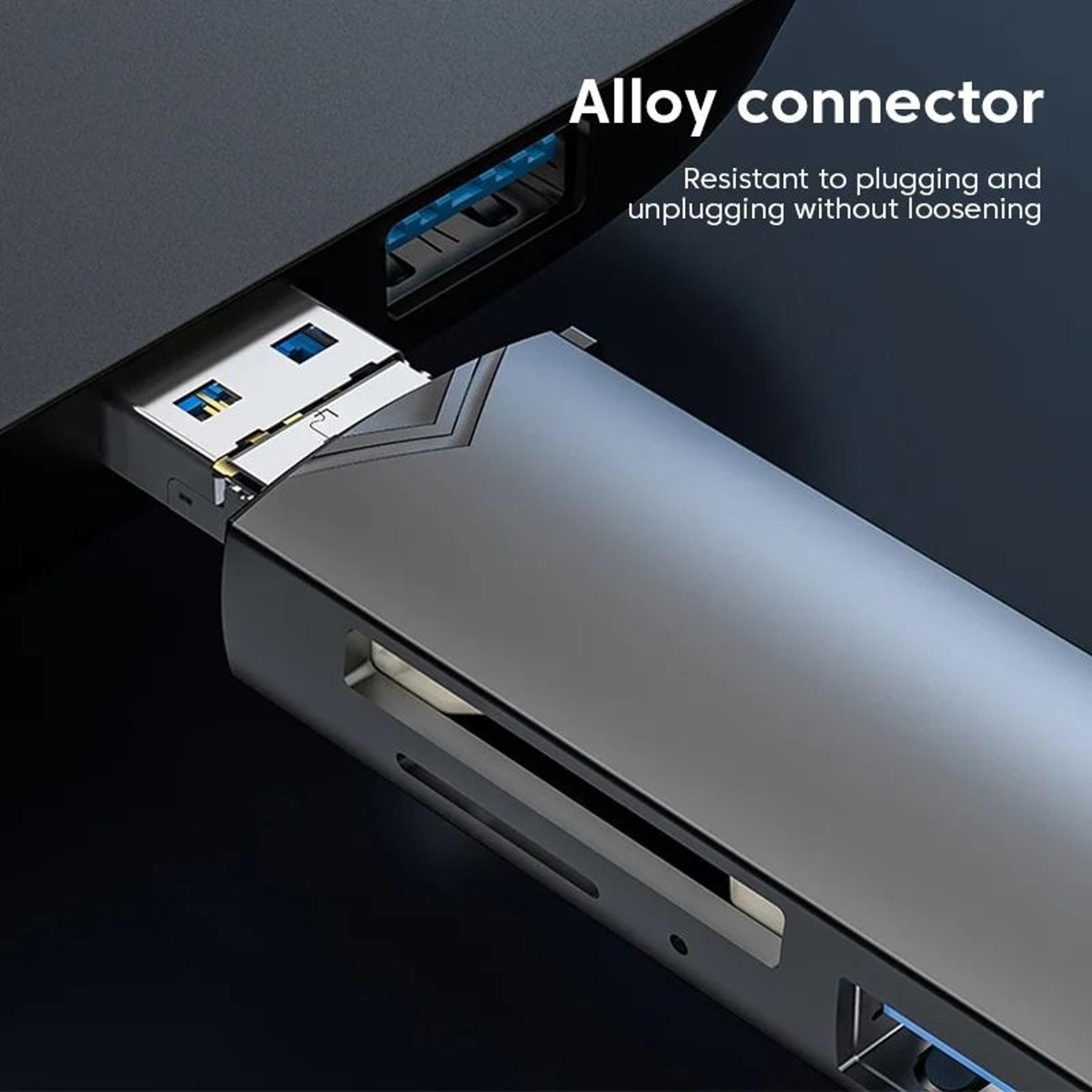 6 In 1 USB Card Reader USB 30 Type C SD TF Memory Adapter 3