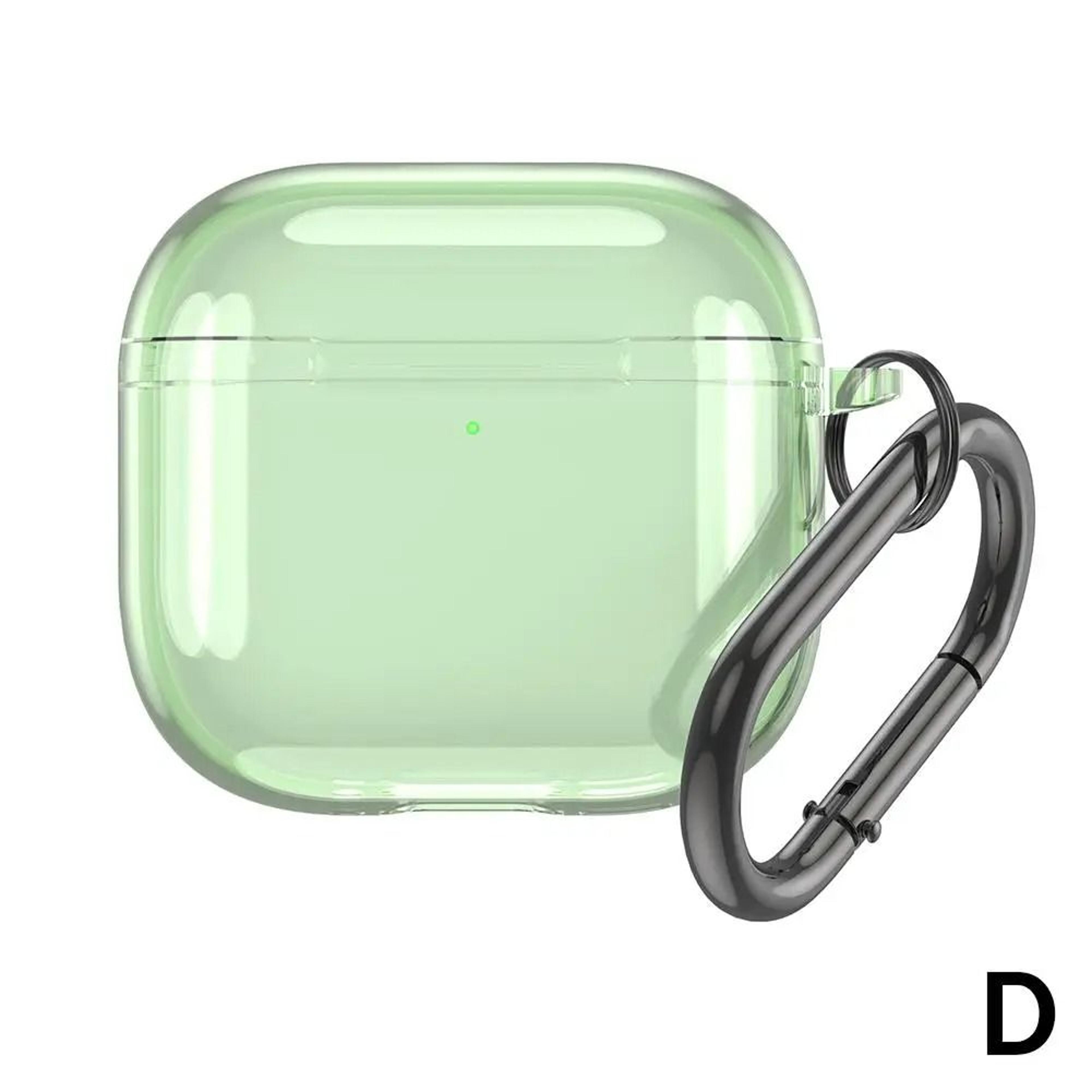 Transparent AirPods 4 Case Shockproof TPU Silicone Cover With Keychain 4