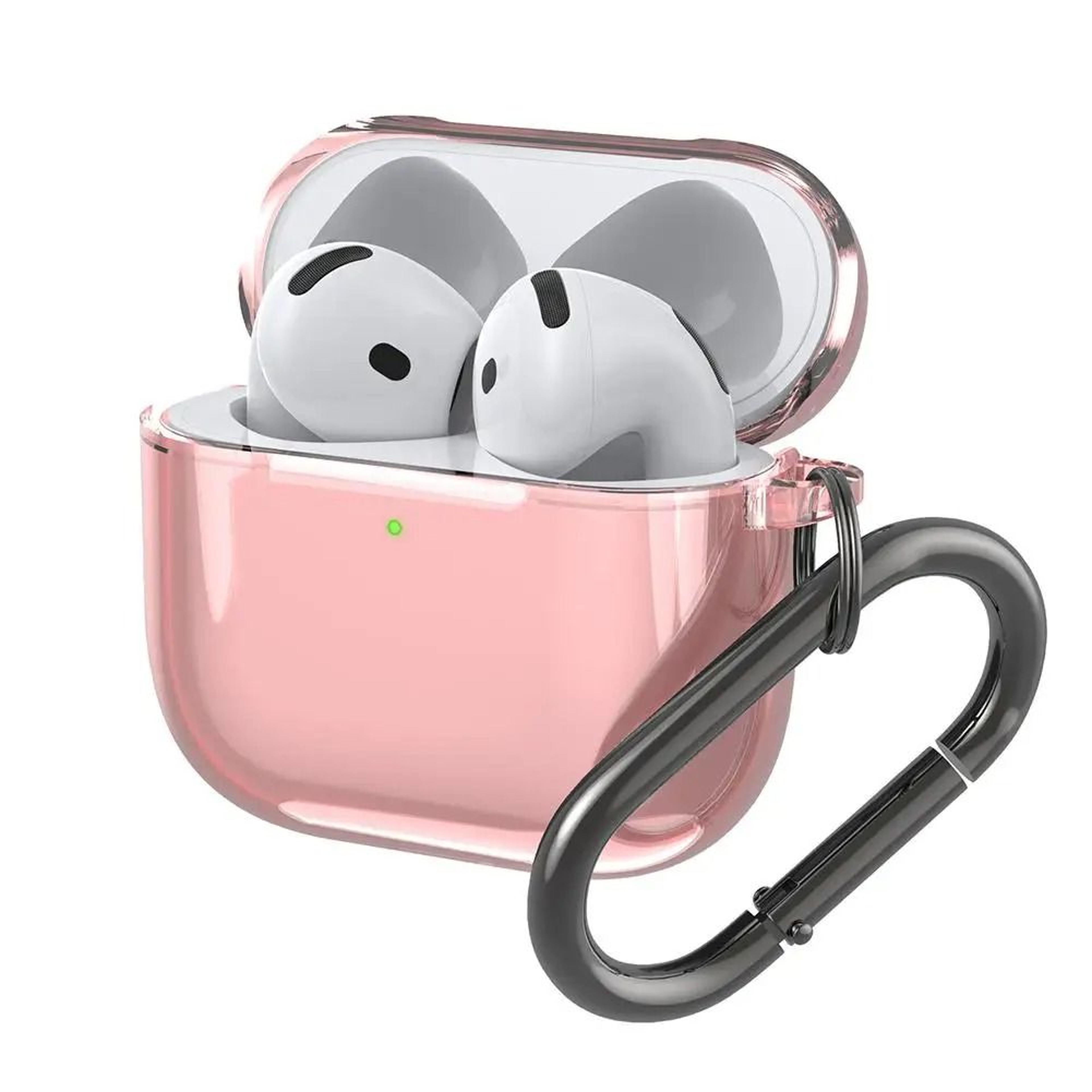 Transparent AirPods 4 Case Shockproof TPU Silicone Cover With Keychain 8