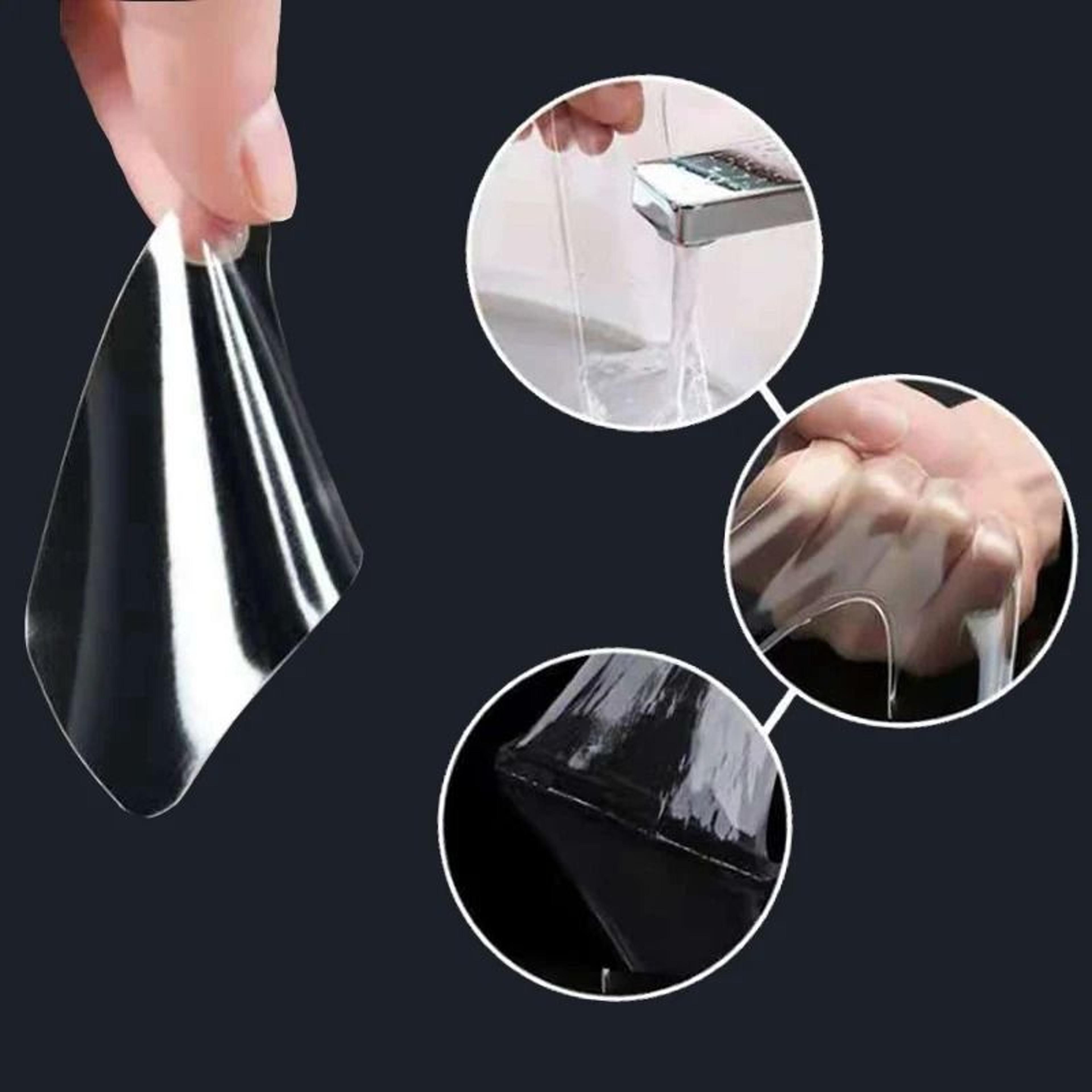 10PCS Transparent Double Sided Tape Strong Traceless Waterproof Mounting Strips 11