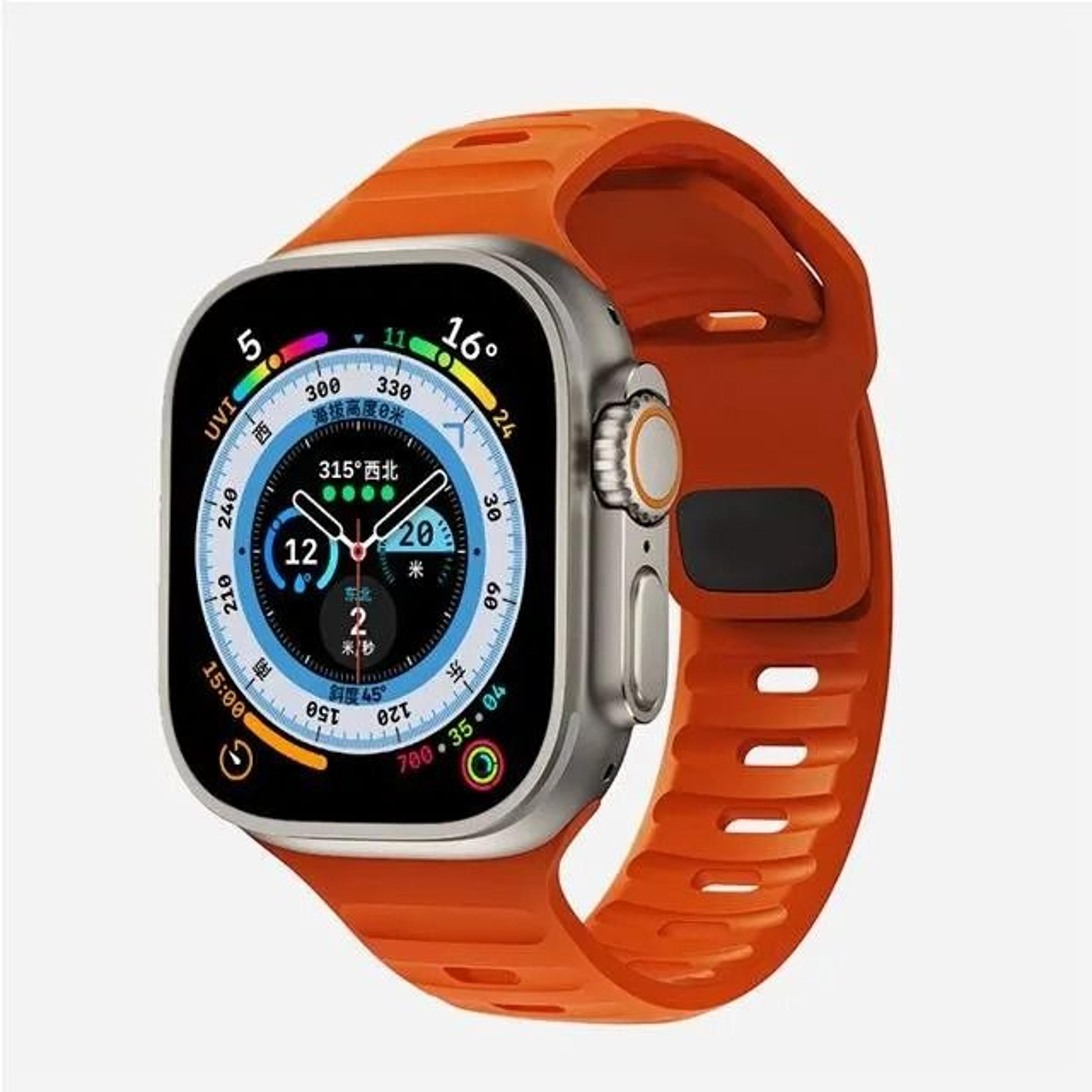 Soft Silicone Apple Watch Band Sport Replacement Strap For IWatch Series Ultra And SE 5