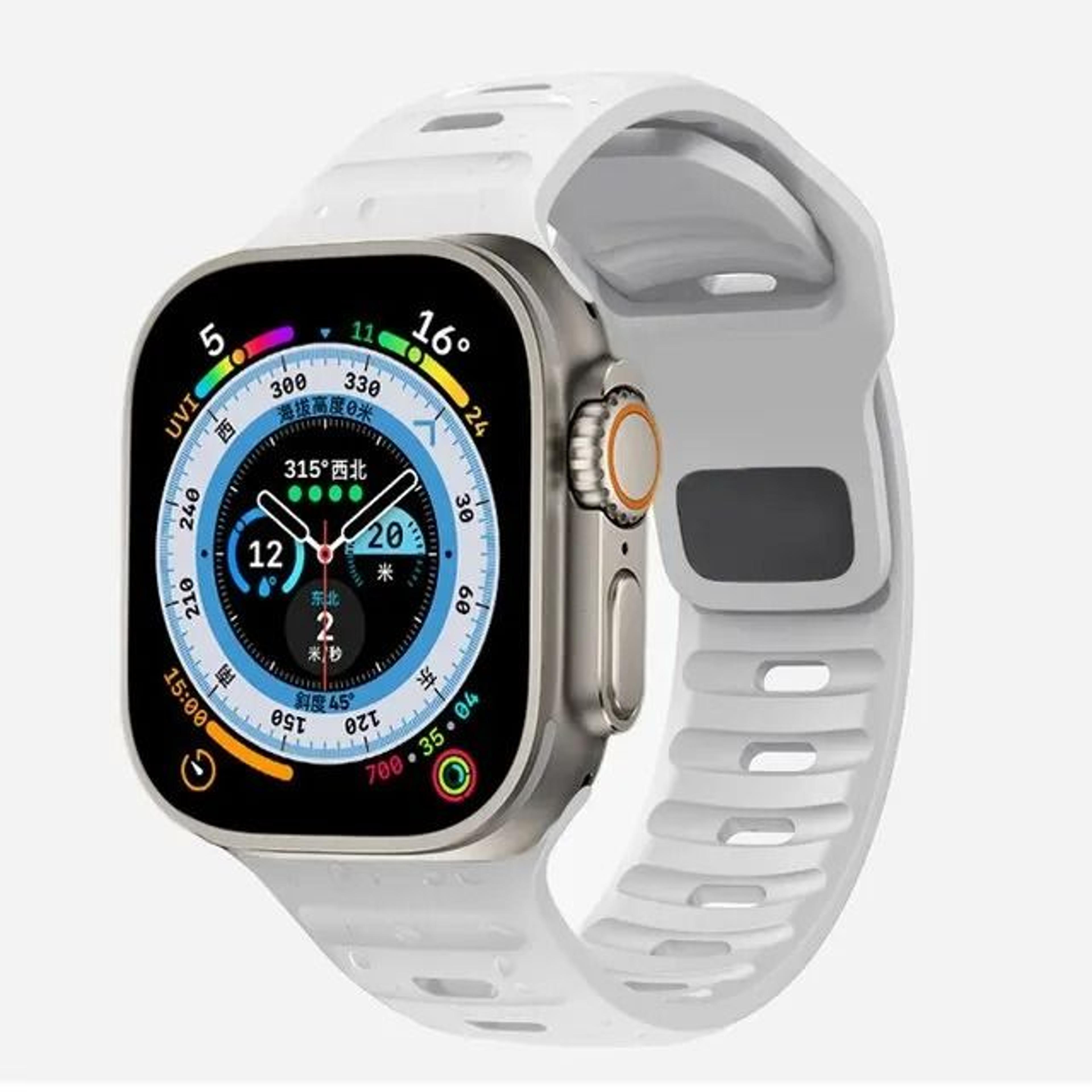 Soft Silicone Apple Watch Band Sport Replacement Strap For IWatch Series Ultra And SE 3