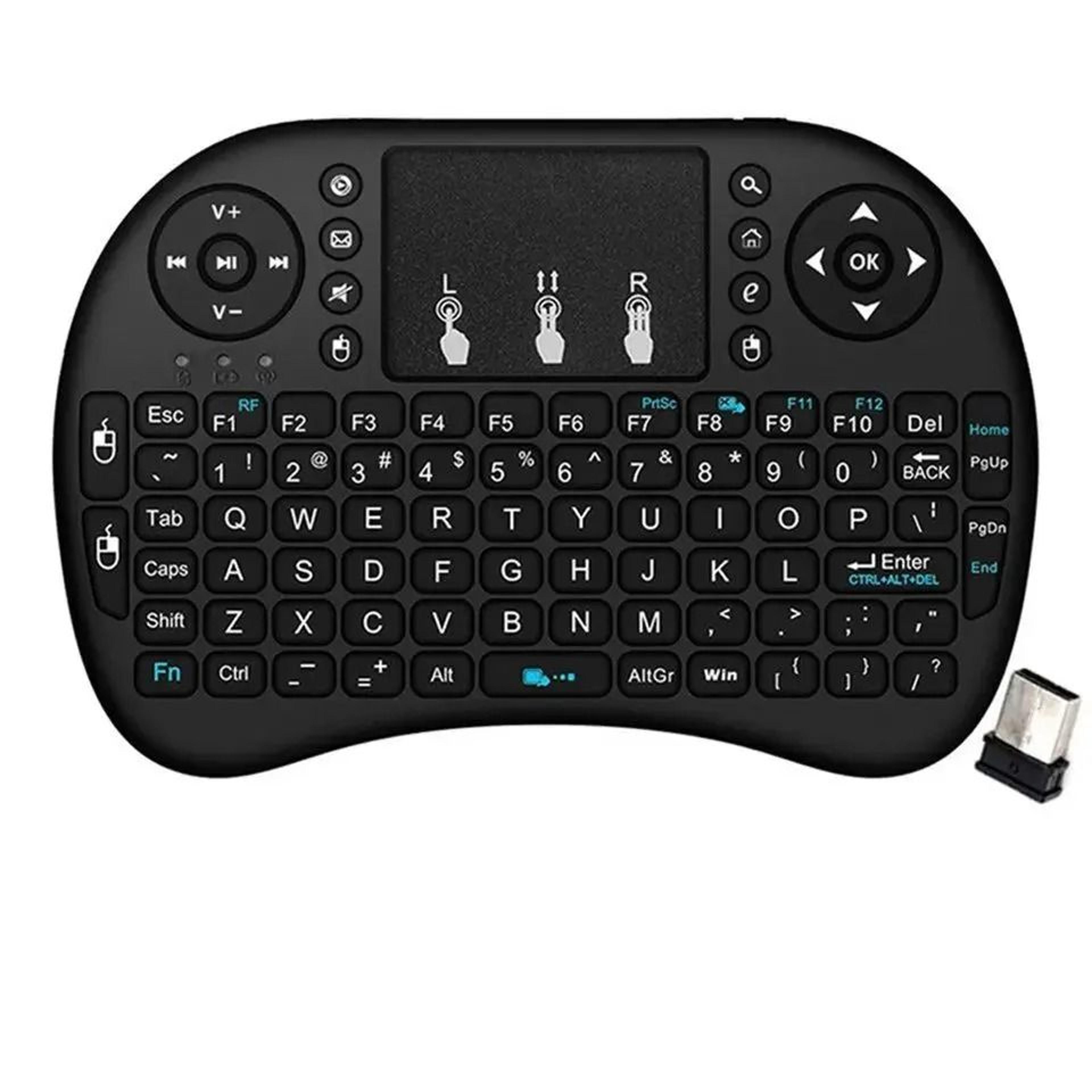 I8 Mini Wireless Keyboard With Touchpad 24GHz Handheld Remote For Android TV Box And PC 0