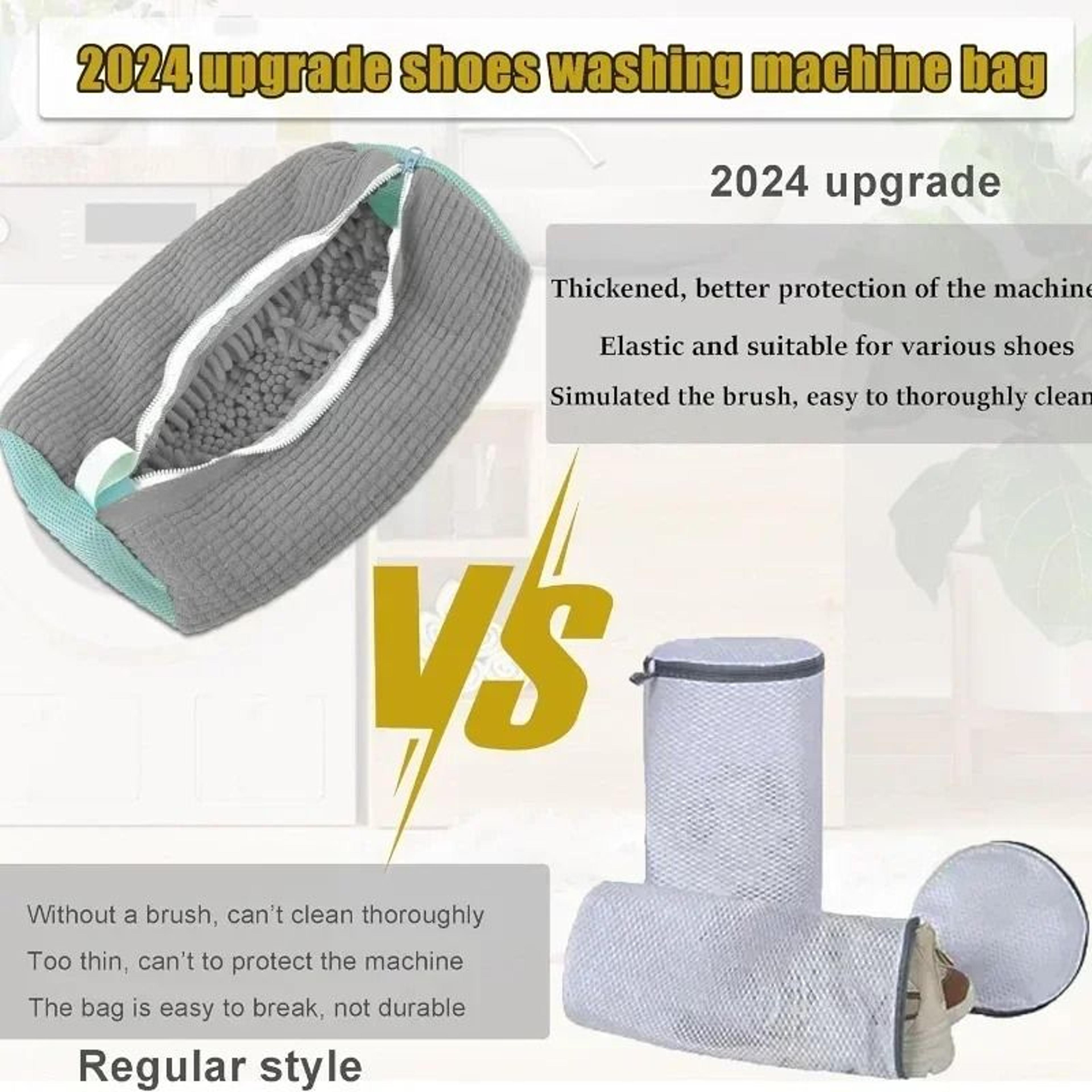 Padded Shoe Laundry Bag For Washing Machine With Zipper Protection And Soft Cushion Net 13