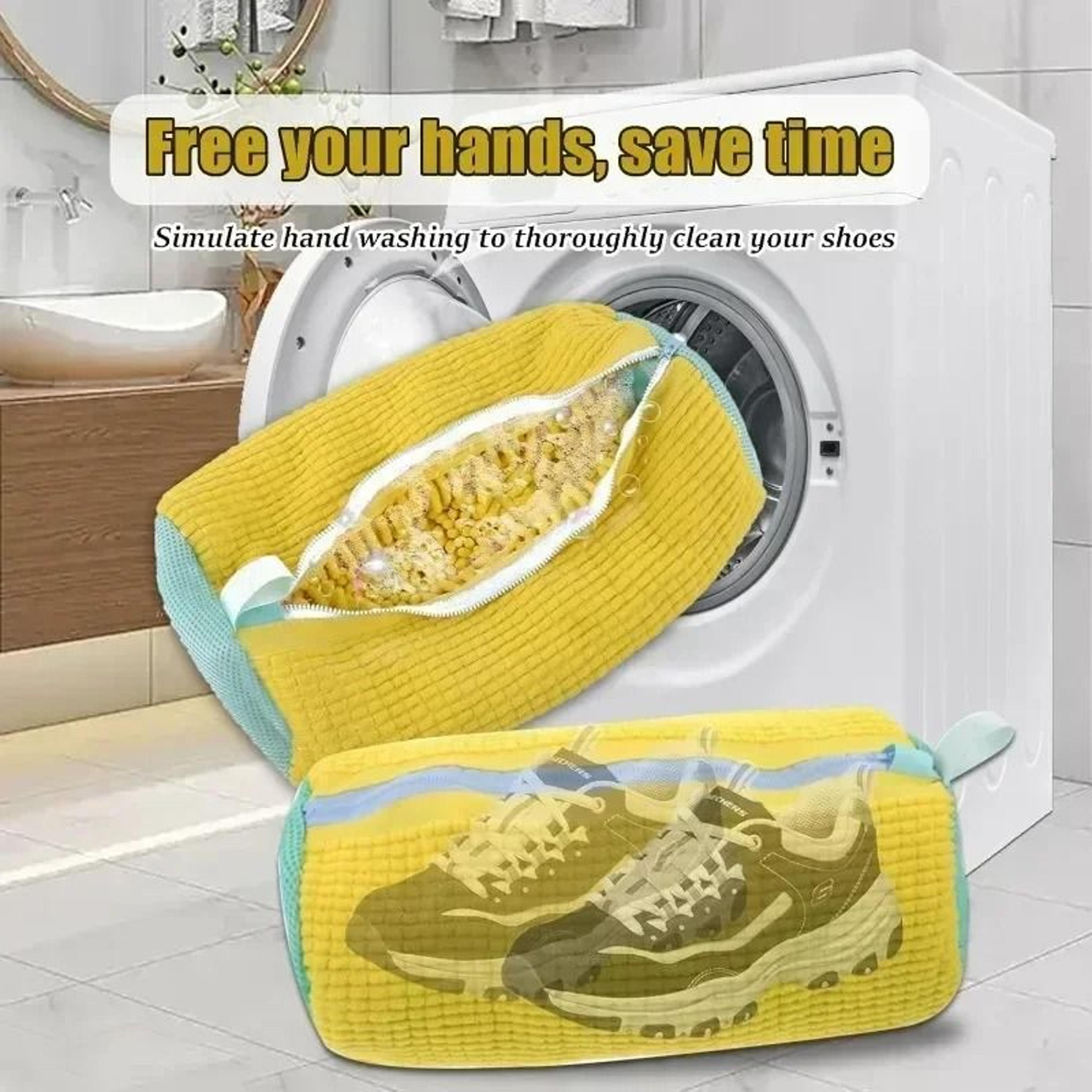 Padded Shoe Laundry Bag For Washing Machine With Zipper Protection And Soft Cushion Net 14