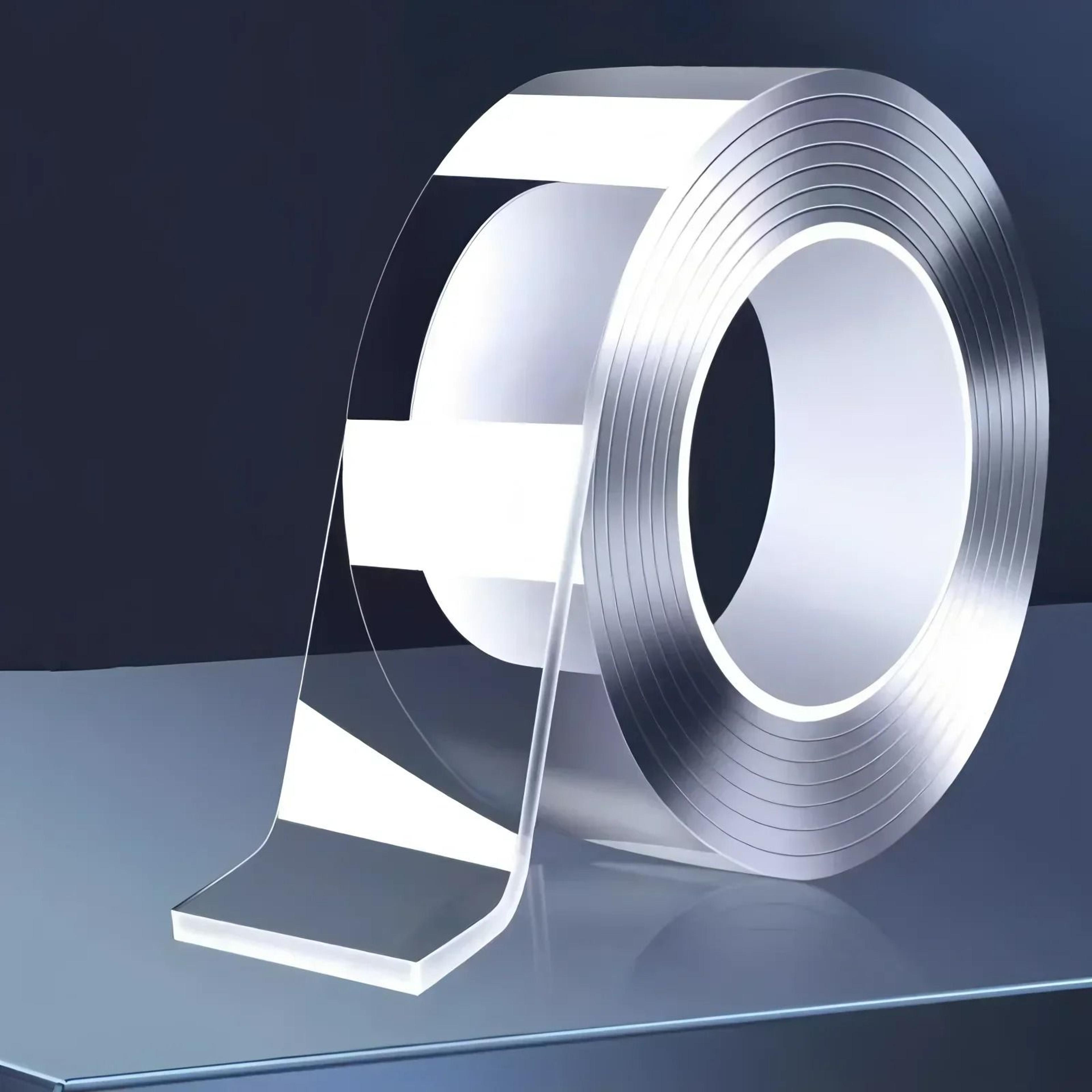 Ultra Strong Nano Double Sided Tape Transparent Gel Reusable Waterproof Mounting Tape 0