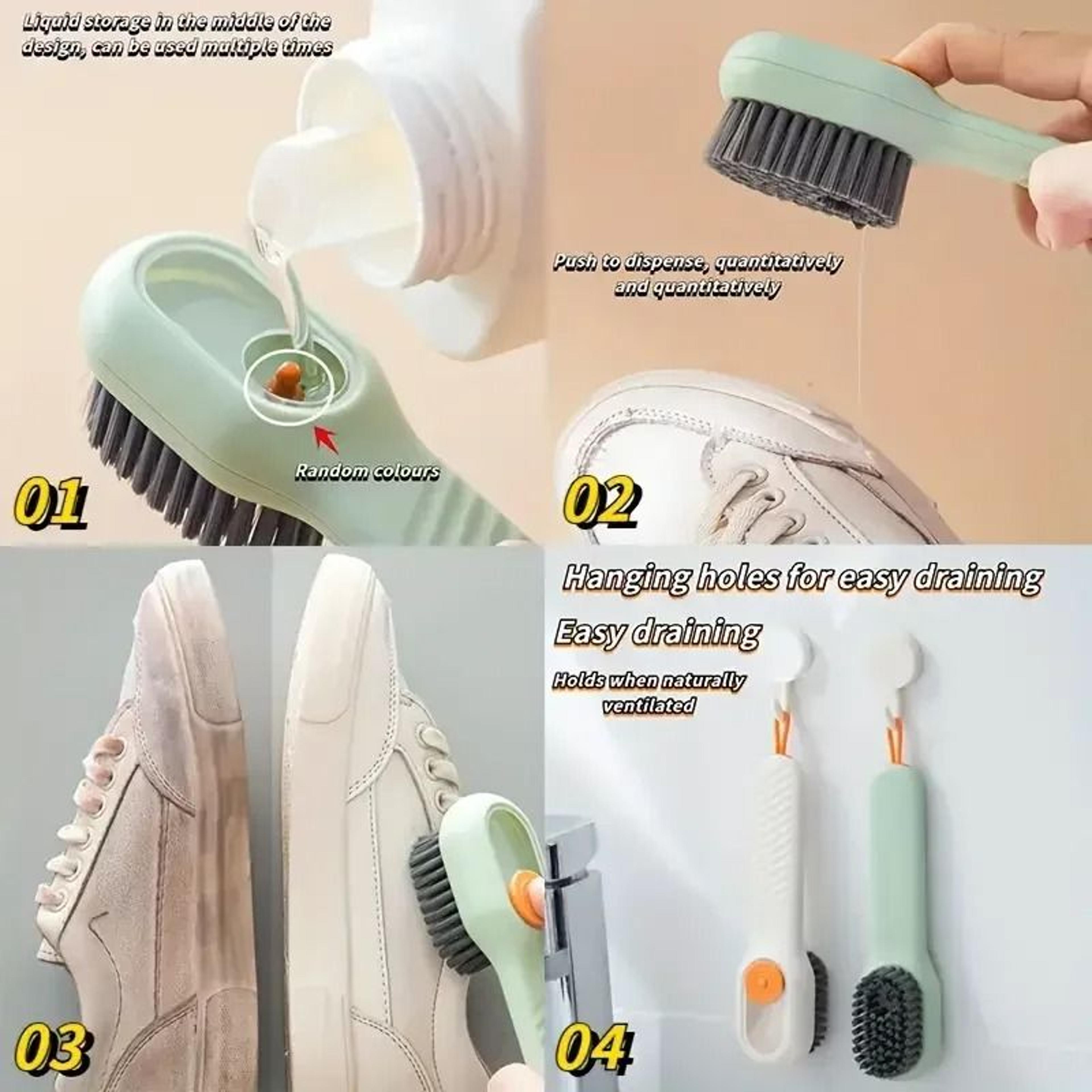Multi Function Shoe Cleaning Brush Soft Bristle Hand Pressure Spot Scrub Brush 13