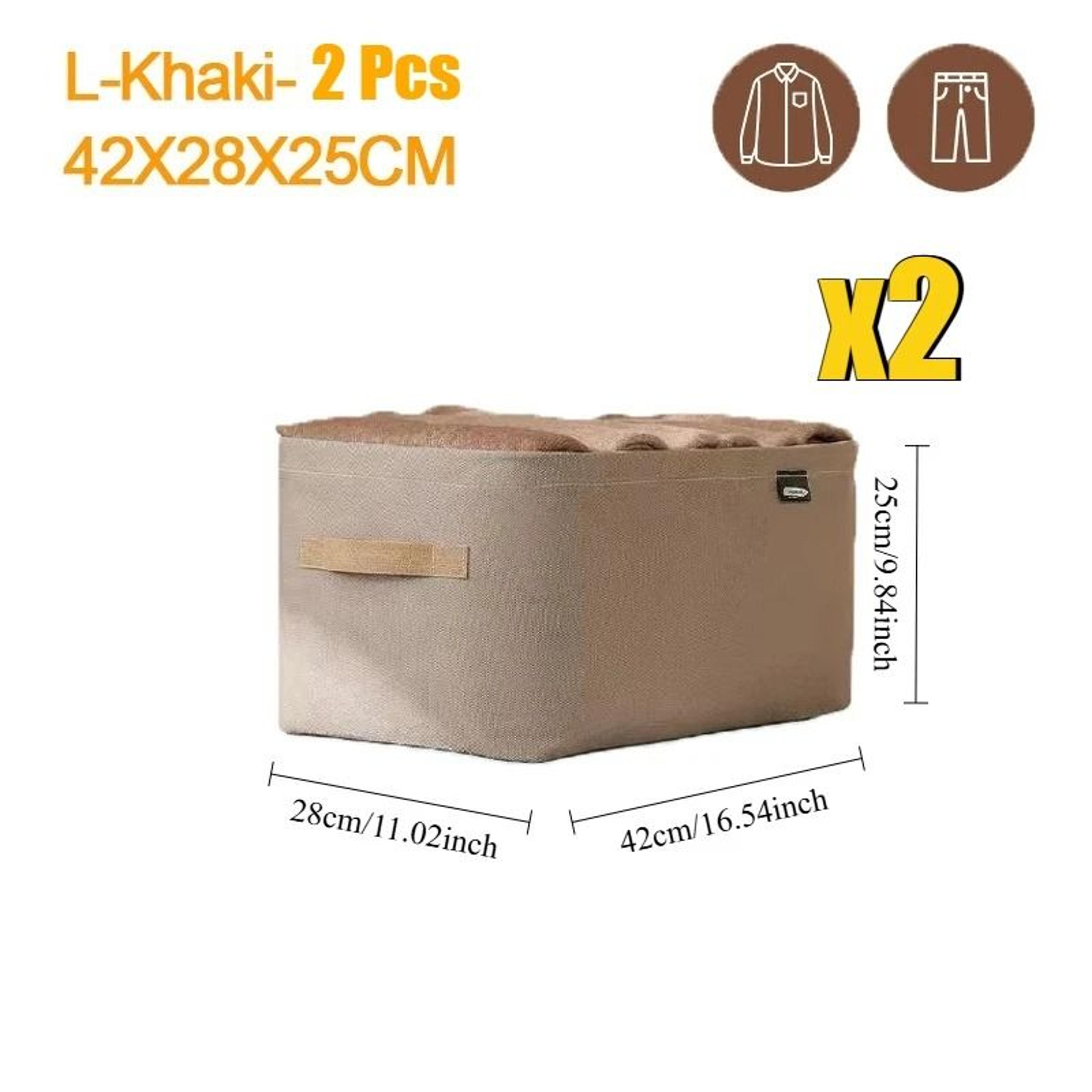 Clothes Storage Bag Foldable Storage Organizer Portable Wardrobe Organizer Box 3