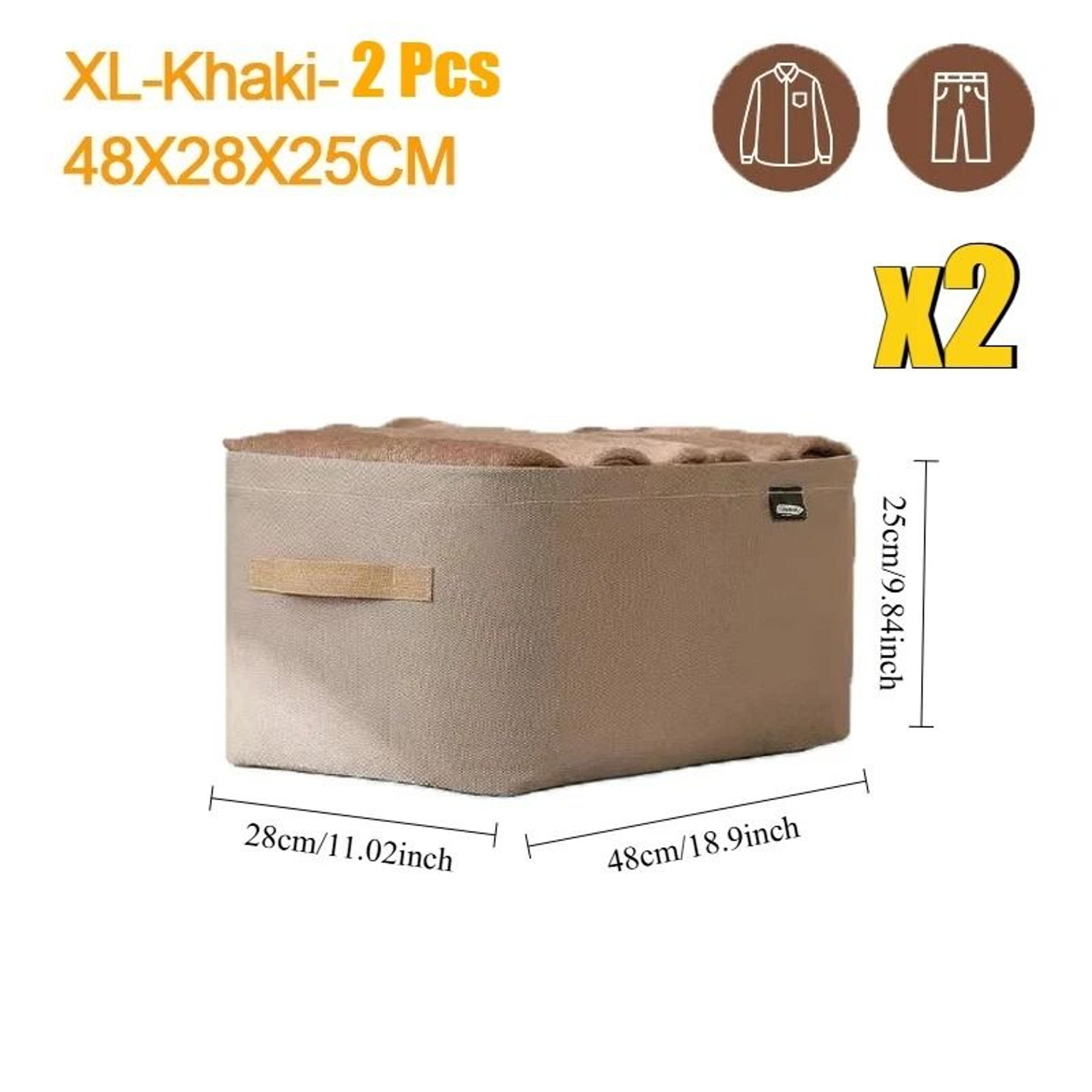 Clothes Storage Bag Foldable Storage Organizer Portable Wardrobe Organizer Box 5