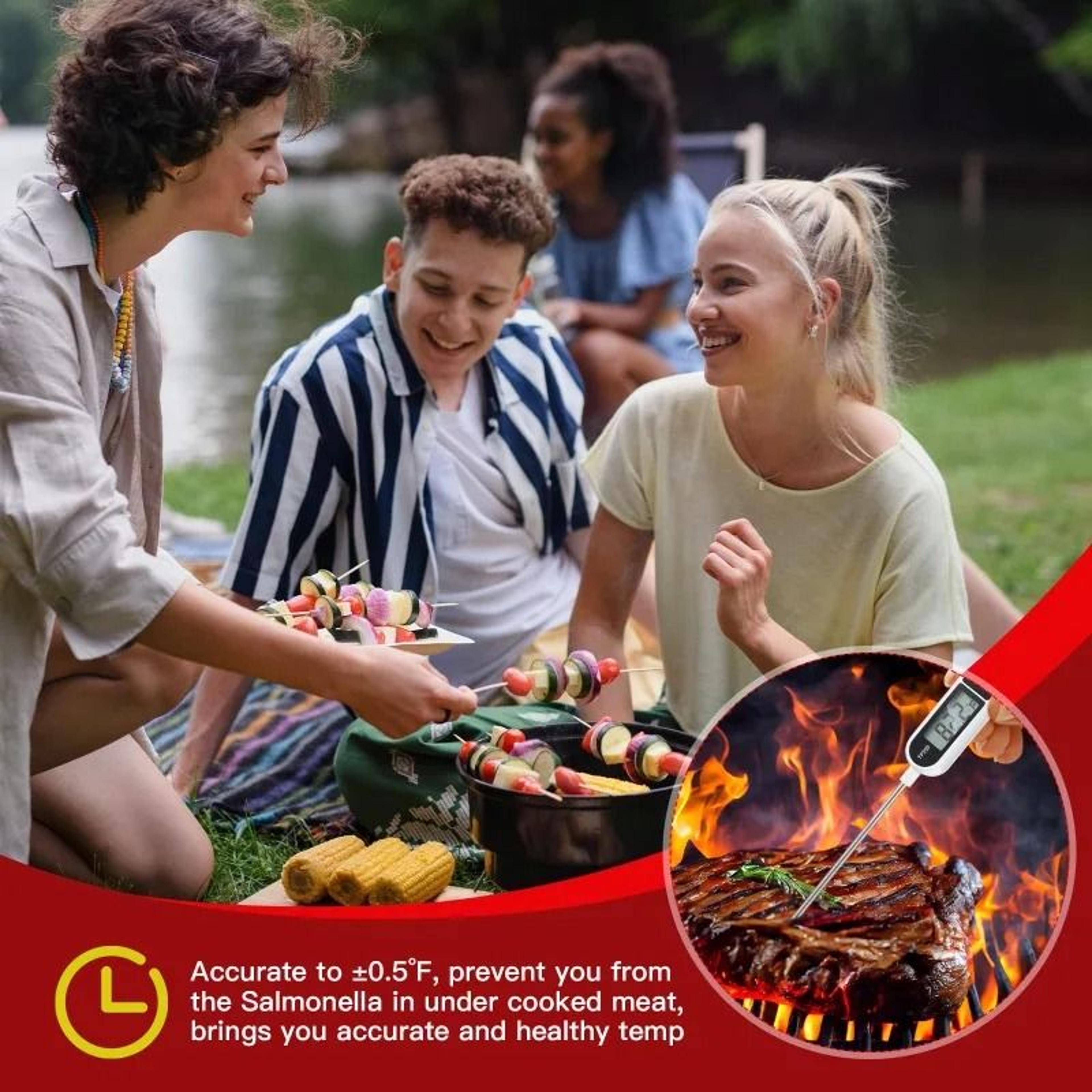 Digital Meat Thermometer Food Thermometer Probe Instant Read BBQ Cooking Tool 5