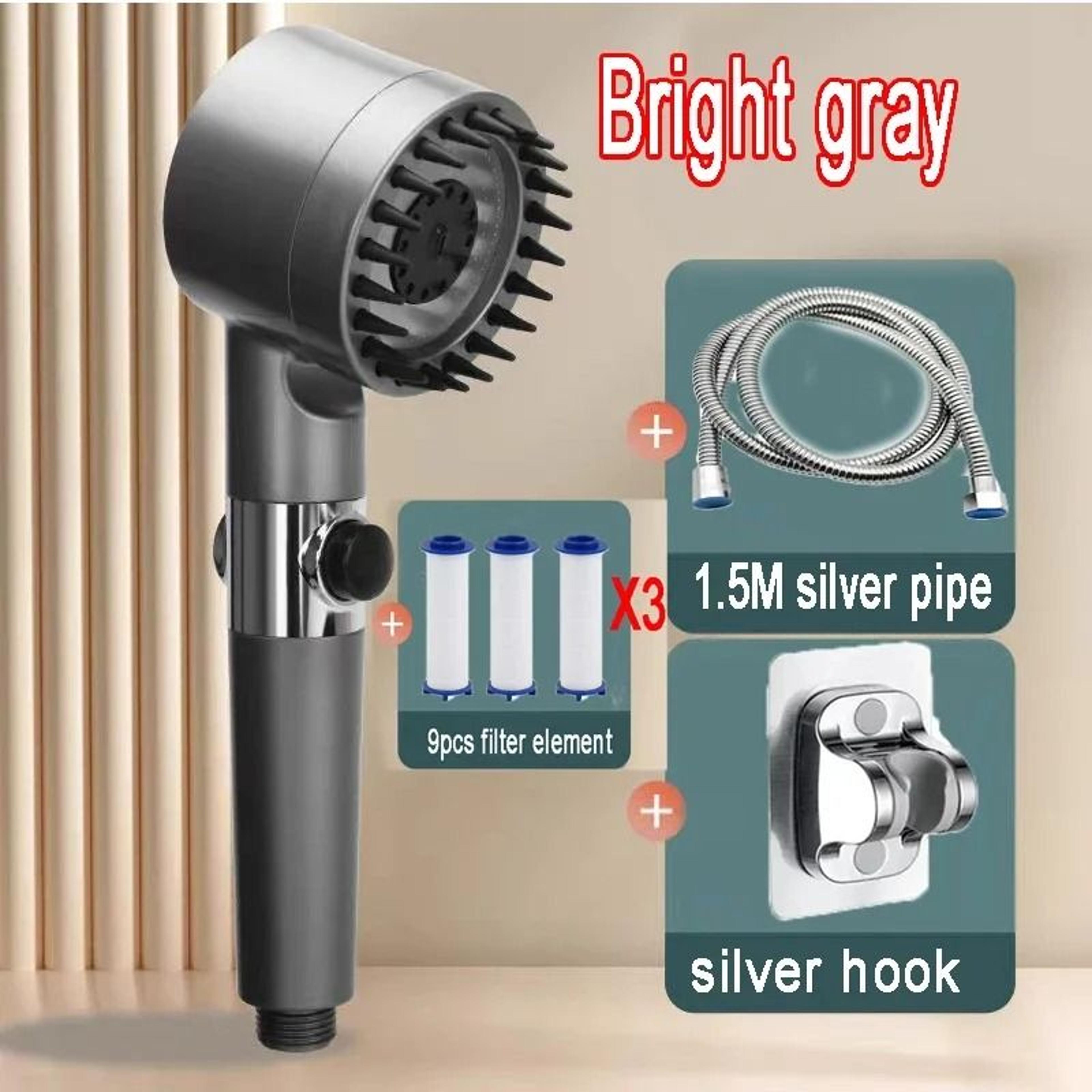 High Pressure Shower Head Rainfall 3 Mode Shower Head With Filter And Water Stop 7