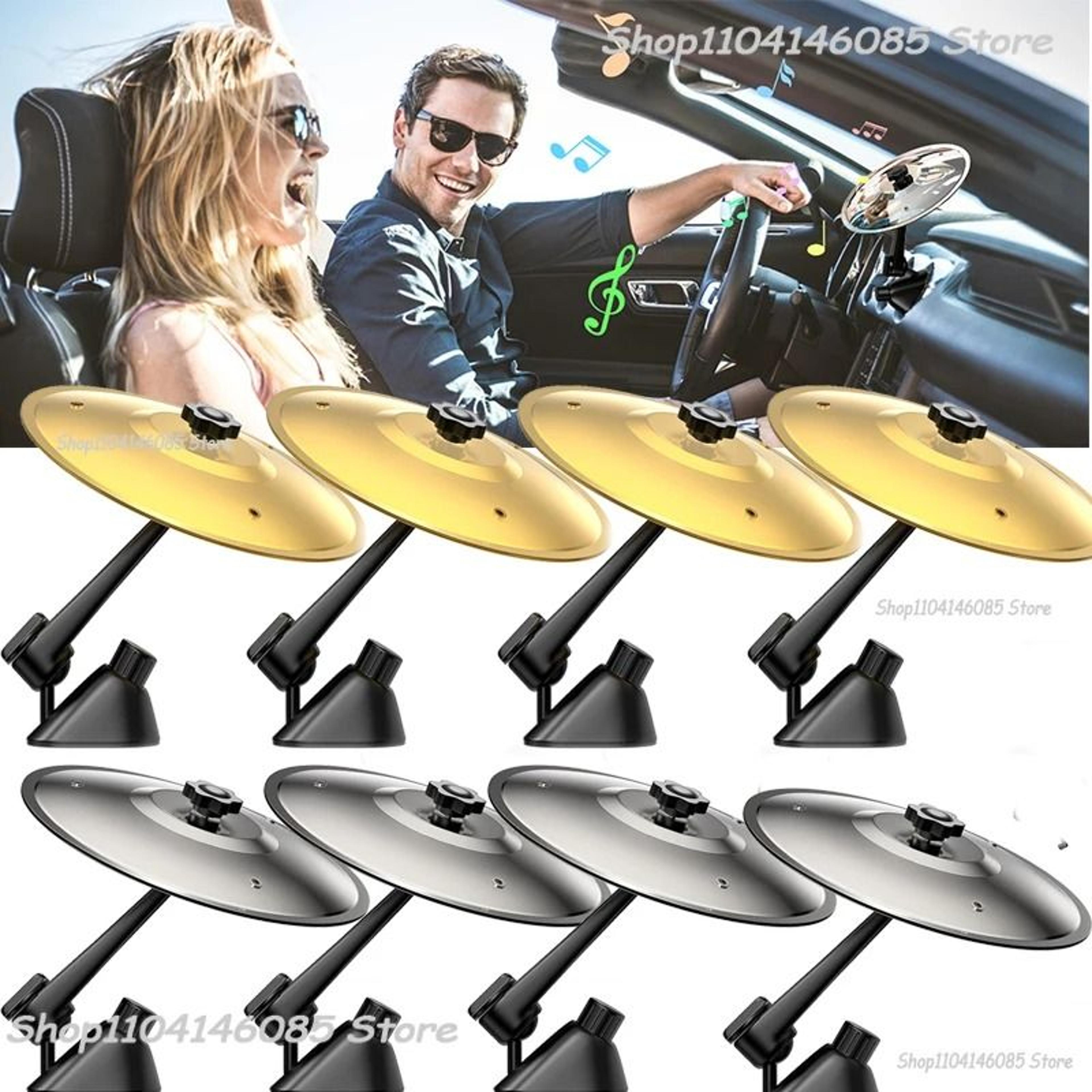 Car Vent Mini Drum Car Air Vent Cymbal Fun Car Interior Musical Toy Accessory 0