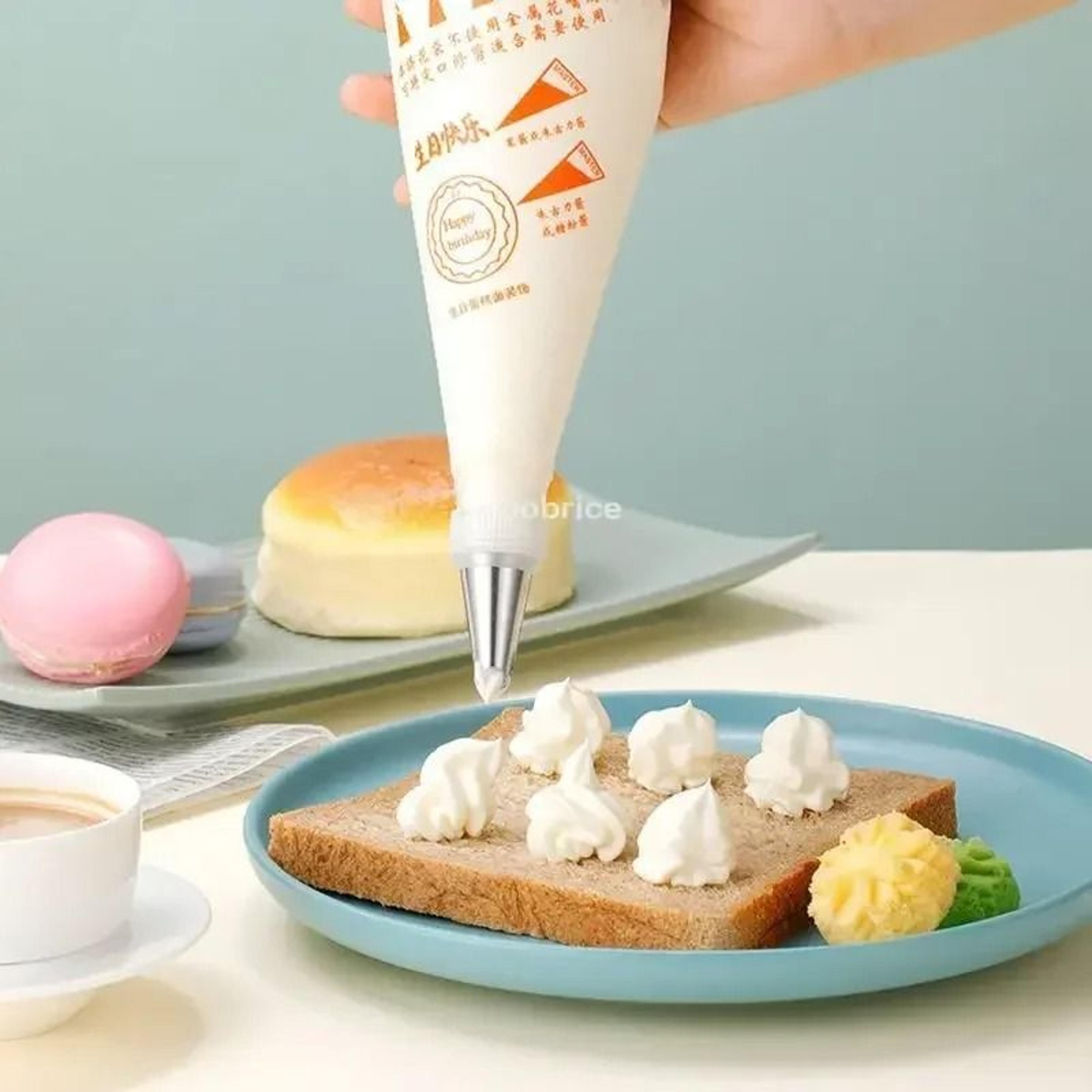 Disposable Piping Bags Cake Decorating Bags Whipped Cream Piping Bag For Baking 19