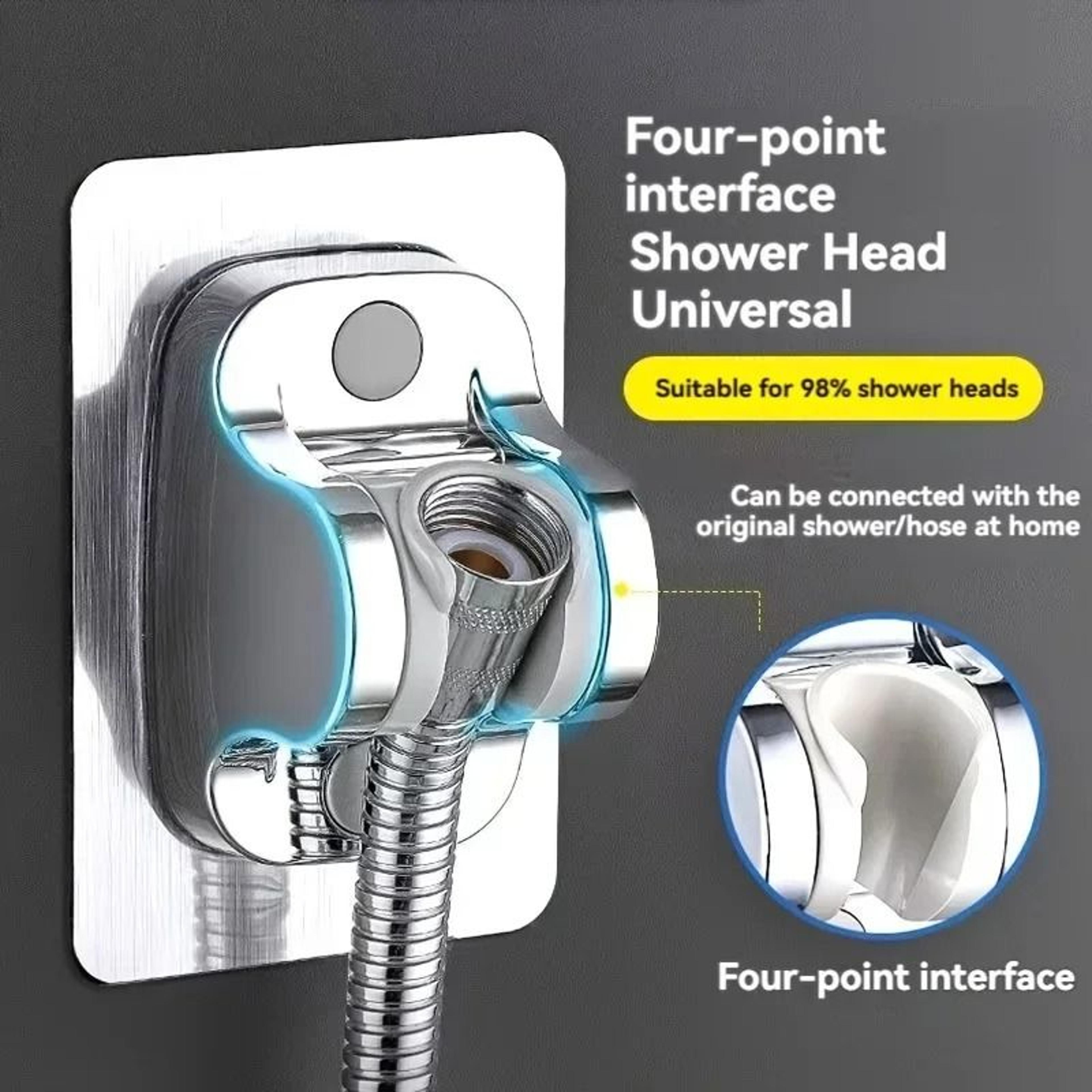 Suction Cup Shower Head Holder 360 Adjustable No Drill Shower Wall Mount Bracket 7