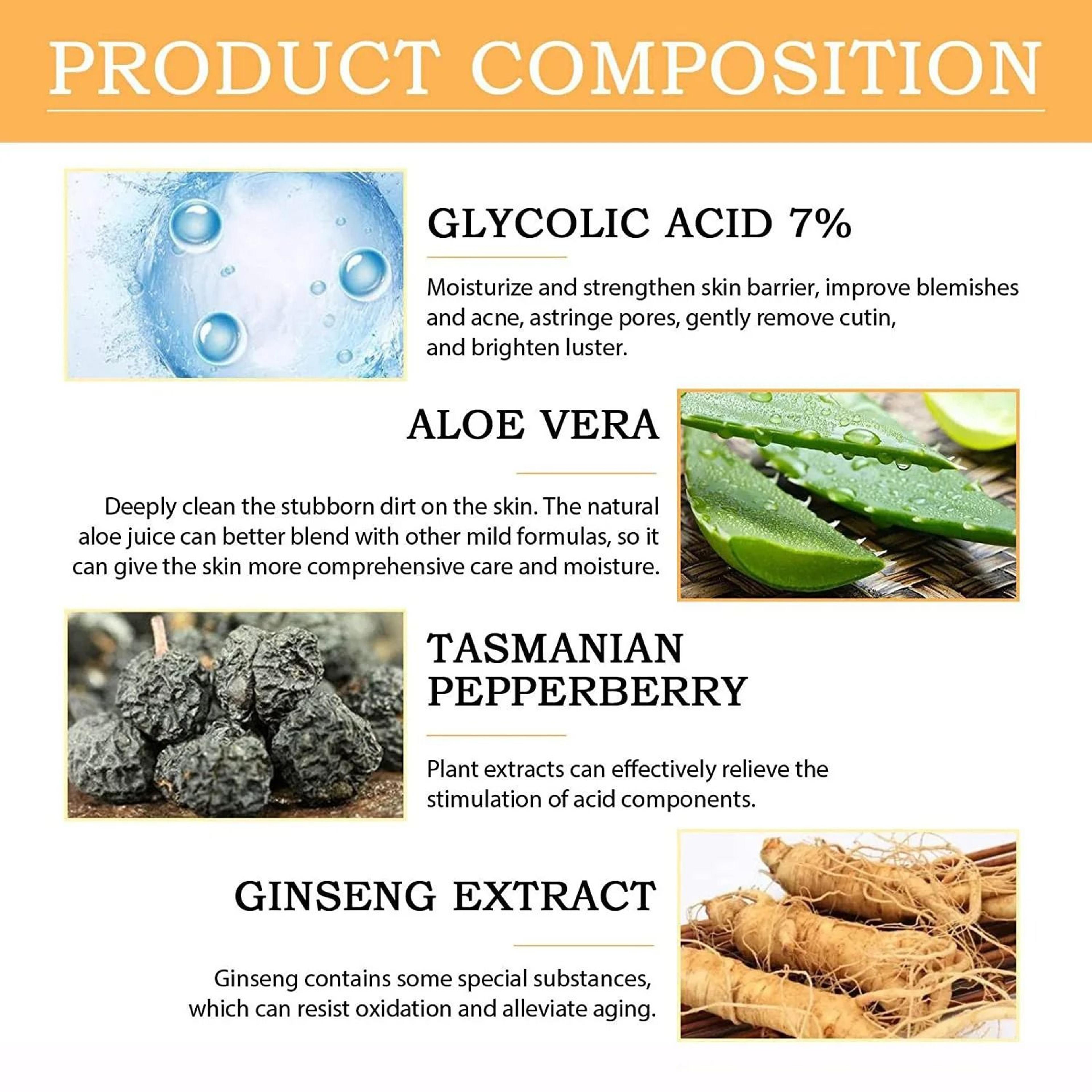 Glycolic Acid 7 Percent Toning Solution 100ml Acne Care Skin Rejuvenating Toner 2