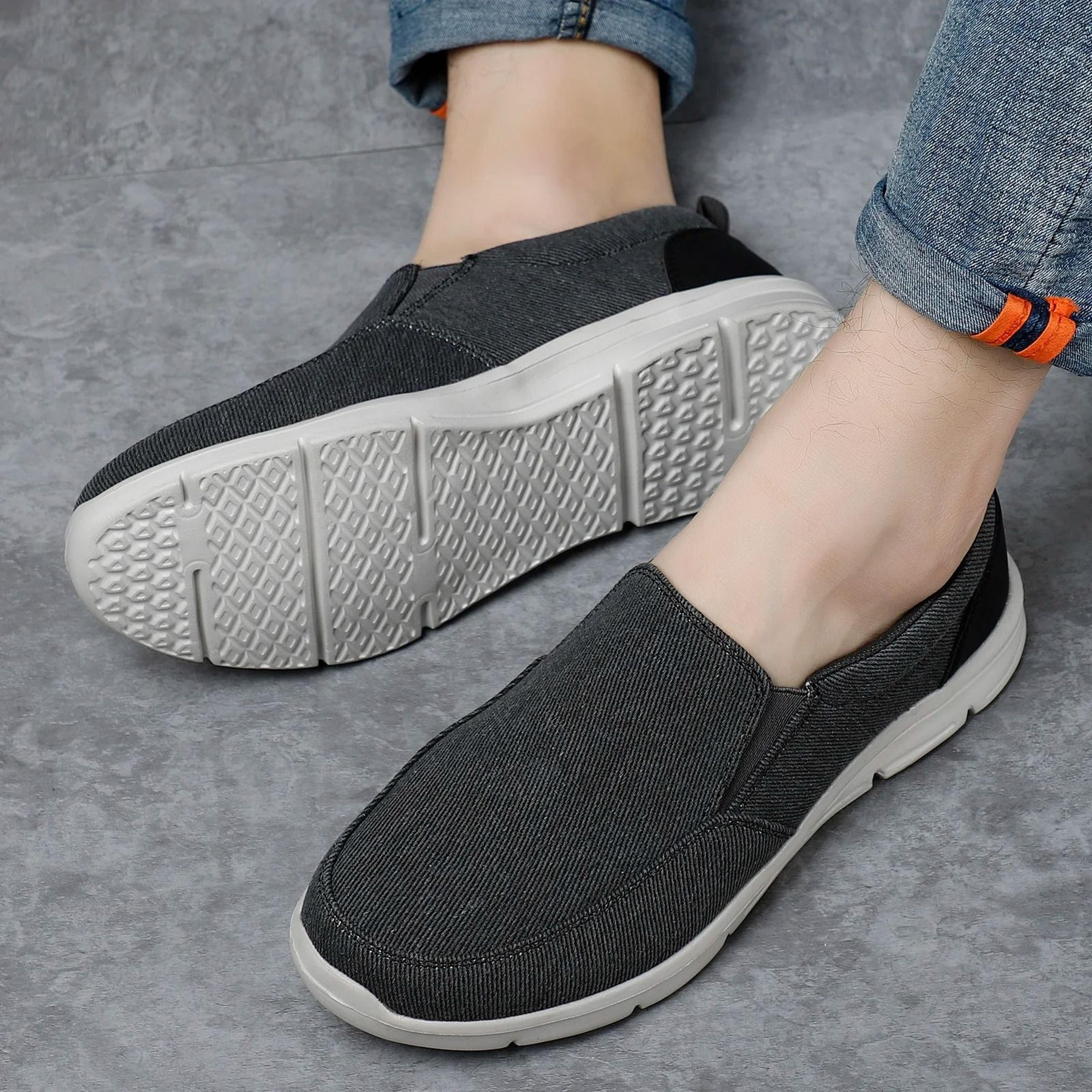Mens Canvas Shoes Breathable Slip On Sneakers Comfortable Summer Walking Loafers 0