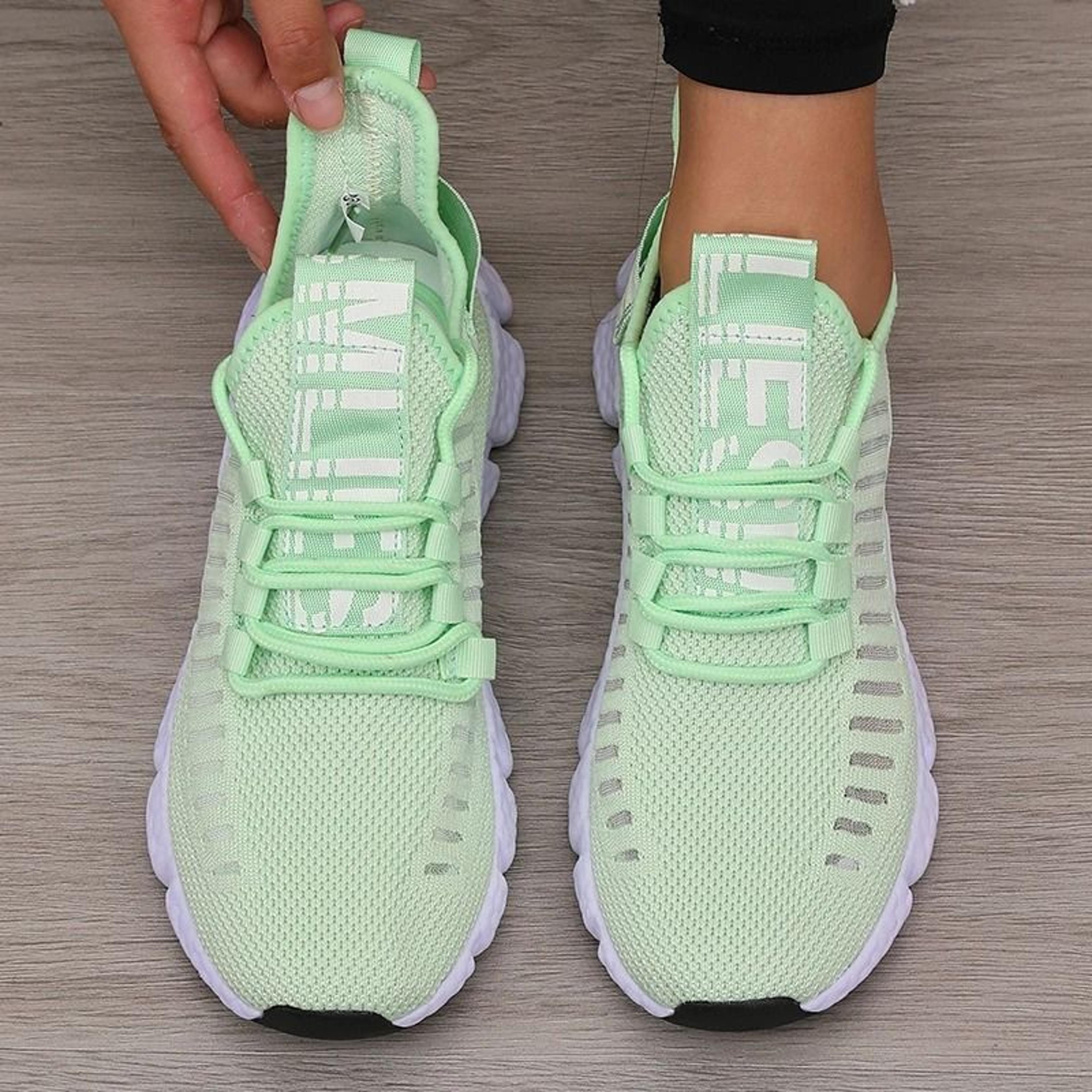 Mesh Walking Shoes Lightweight Sports Sneakers Breathable Jogging Strap Casual Shoes 7