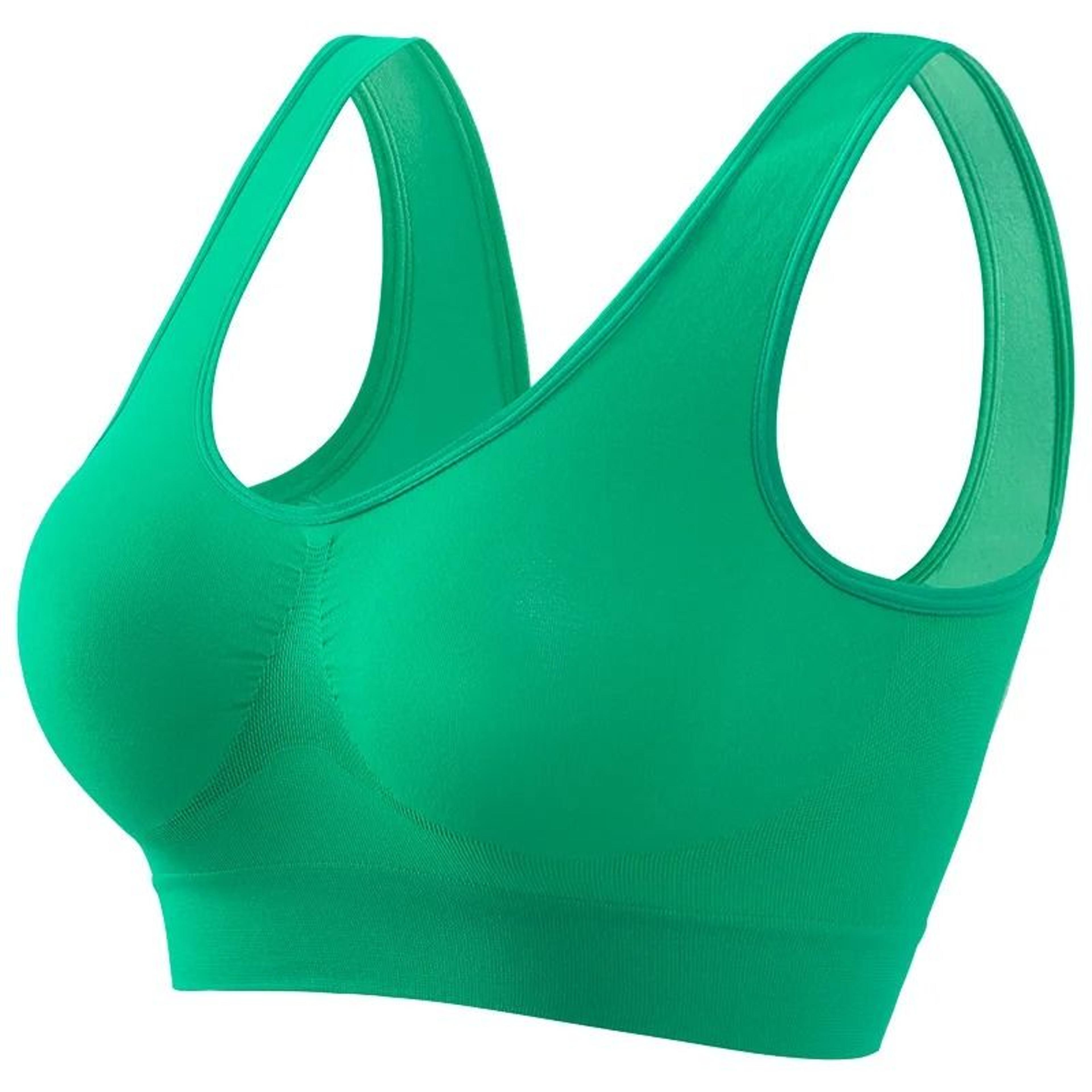 Seamless Sports Bra Wireless Push Up Bra Breathable No Pad Crop Top S 5XL 11