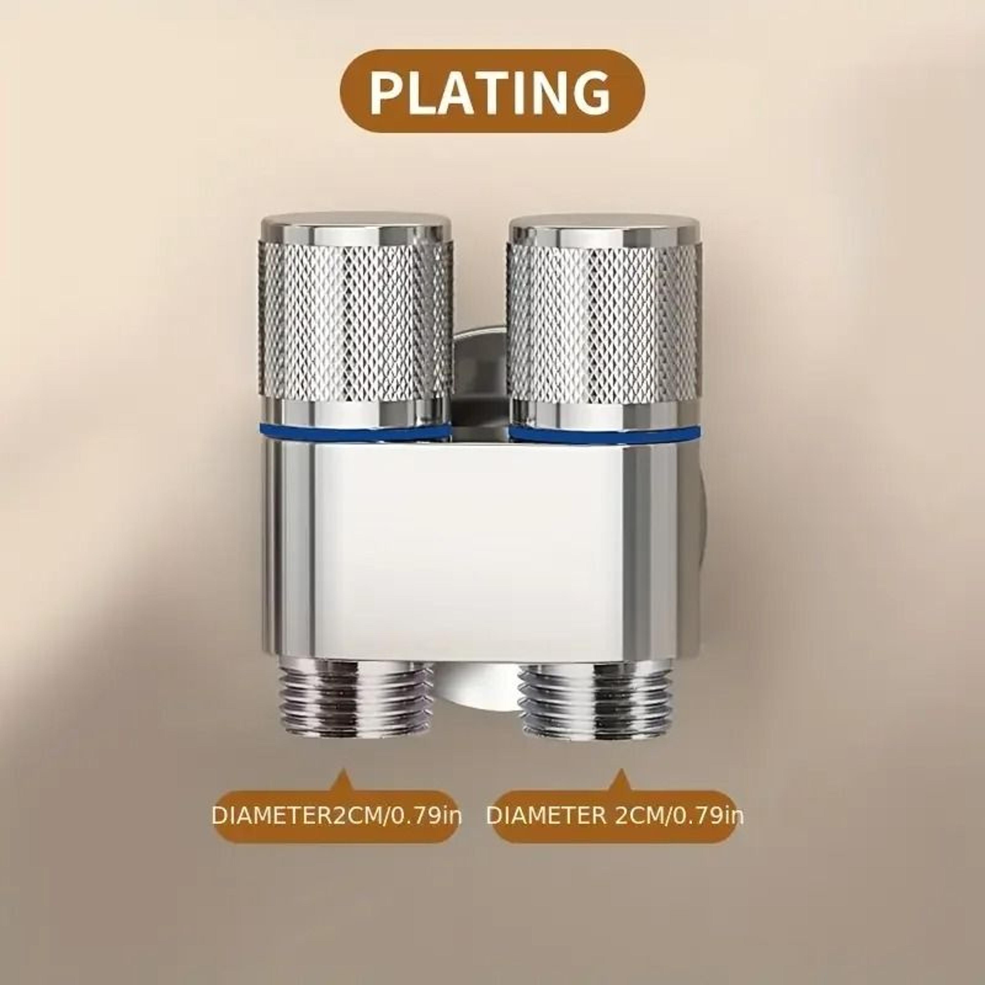 Stainless Steel Double Outlet Angle Valve Large Flow Shower And Washing Machine Control Valve 8