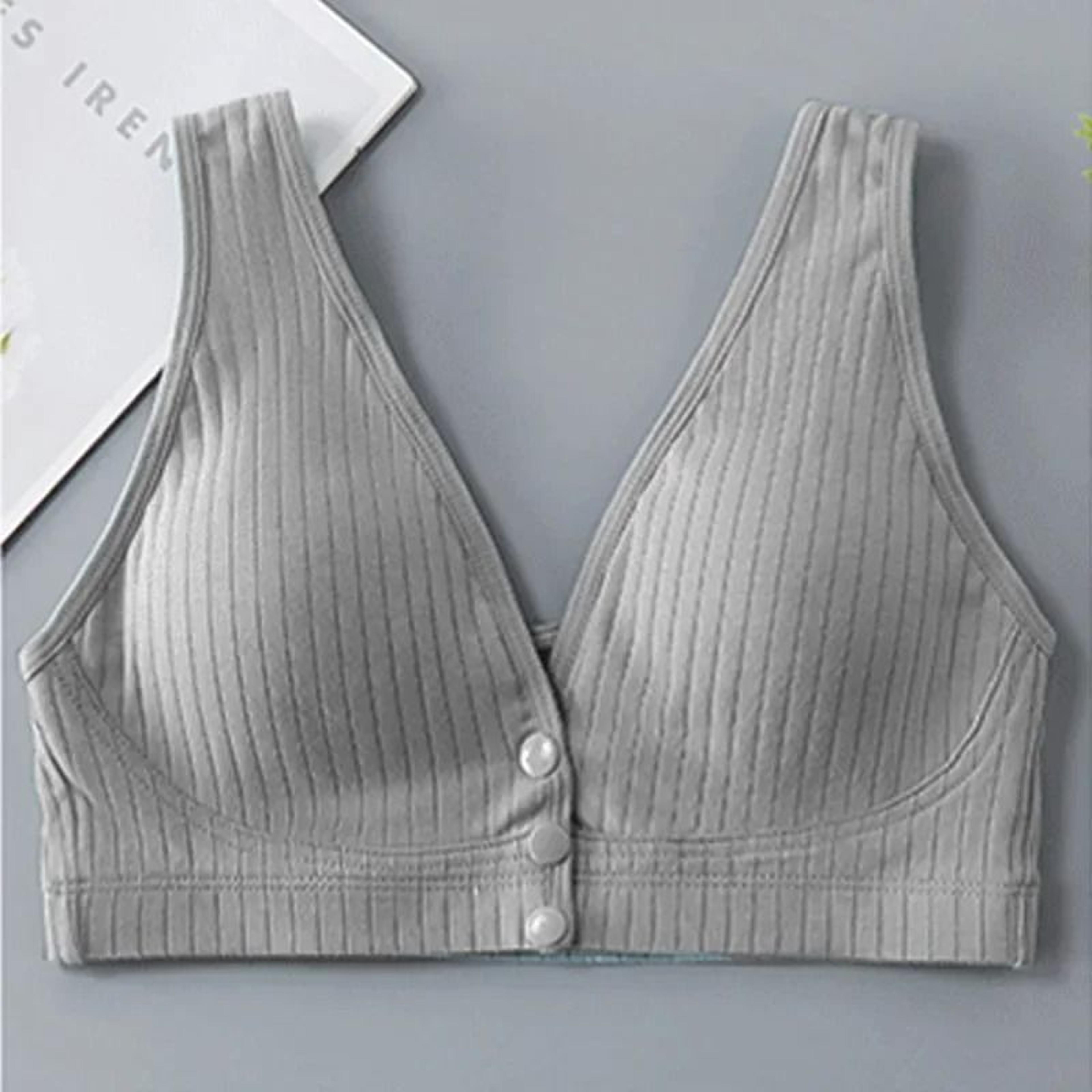 Pure Cotton Nursing Bra Breastfeeding Bra Maternity Bralette Plus Size Comfort 3