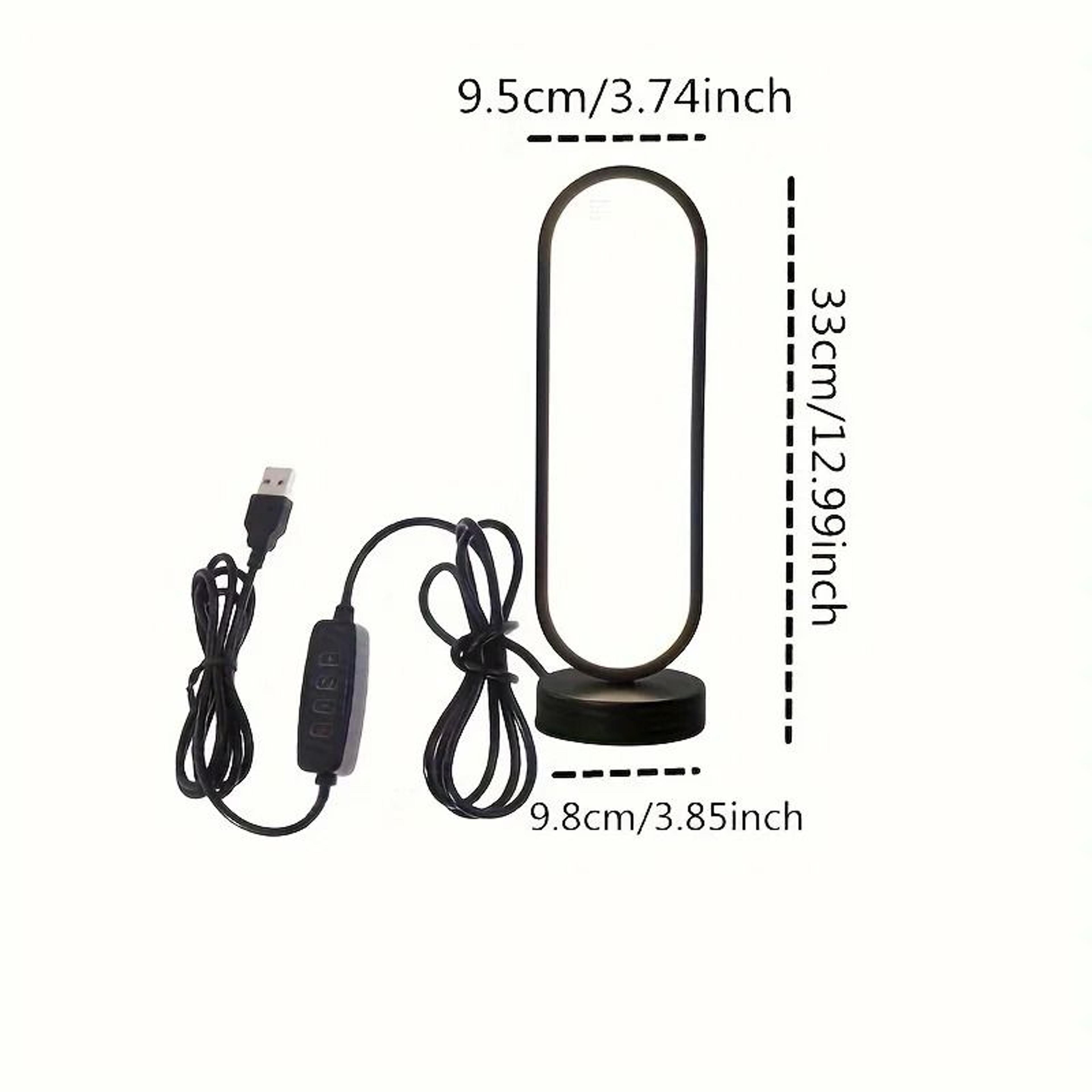 LED Bedside Lamp Three Color Dimming Ring Table Lamp Bedroom Night Light 3