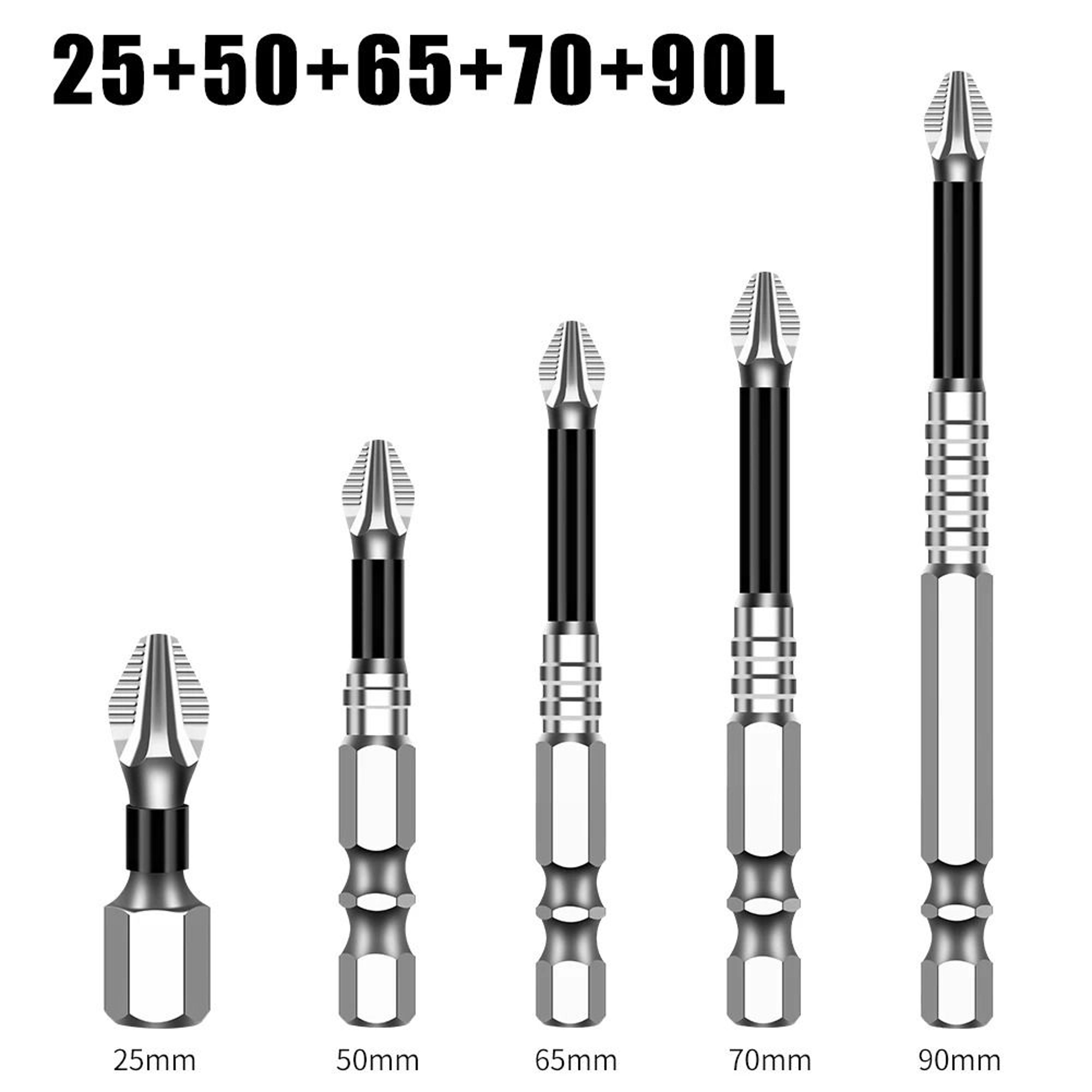 K5 S2 Steel Magnetic Screwdriver Bit Non Slip Phillips Cross Head Drill Bit 14