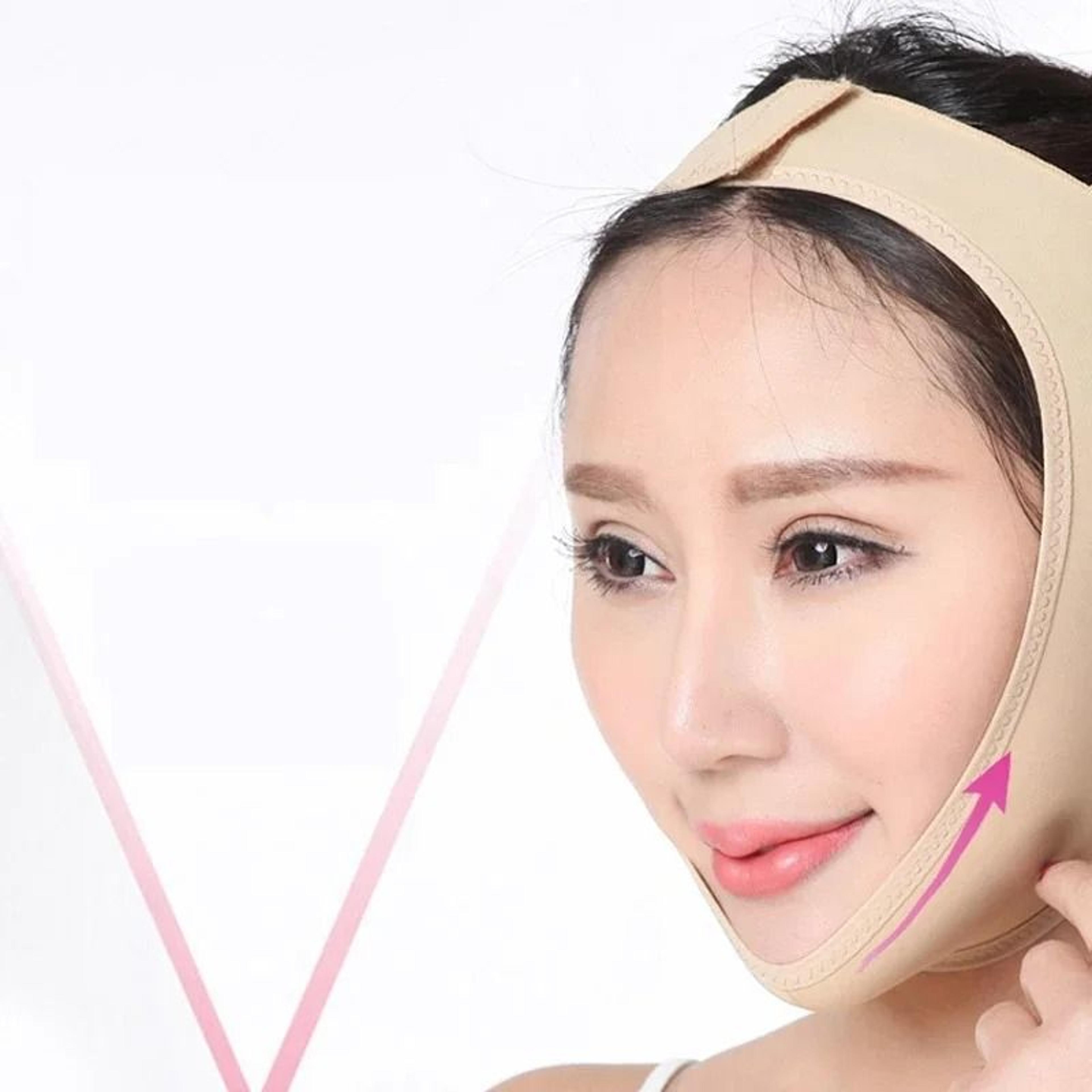 Breathable V Line Face Lift Bandage Chin Slimming Strap Jawline Shaper 7