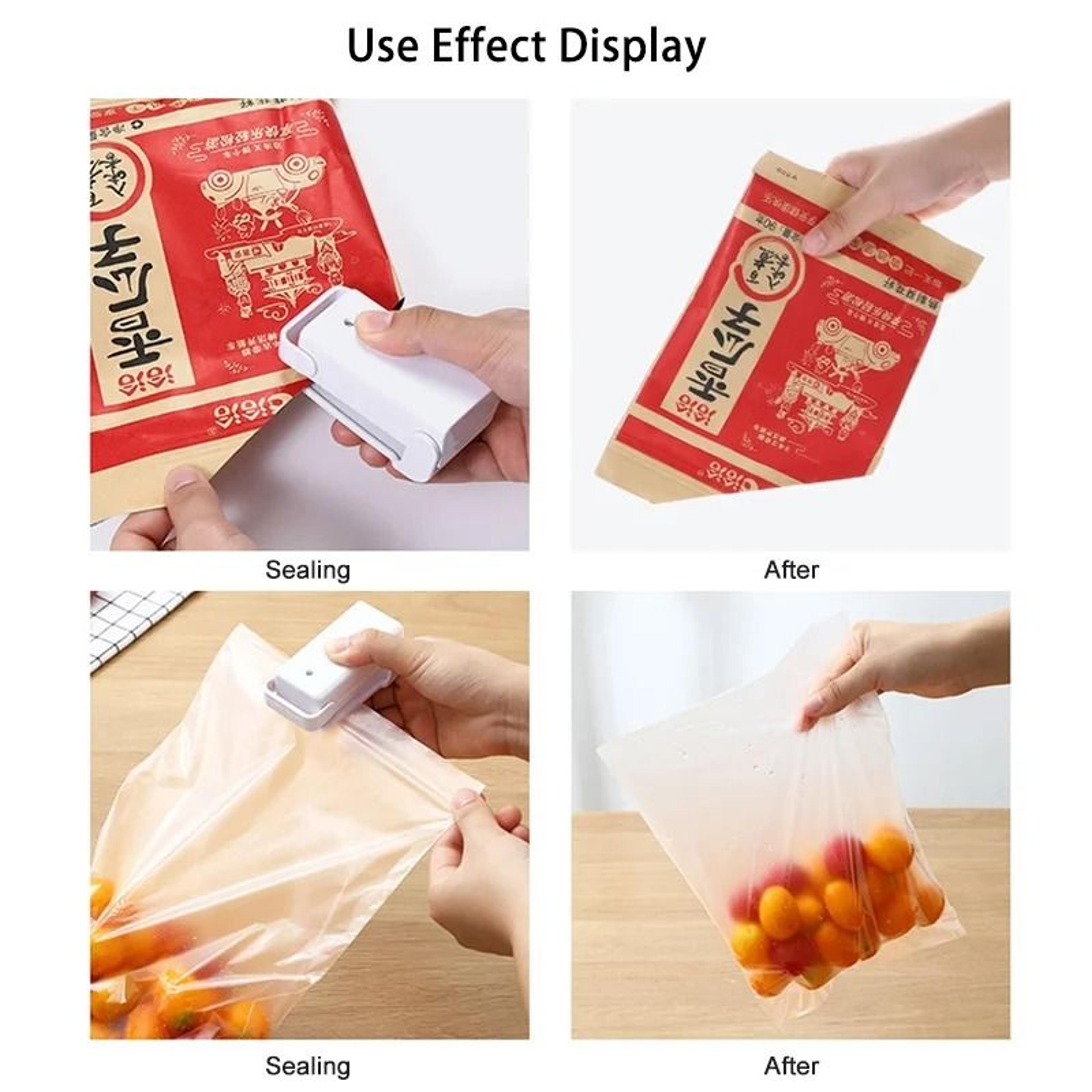 Mini Bag Sealer Portable Heat Sealer For Food And Snack Bags Plastic Package Sealer 4
