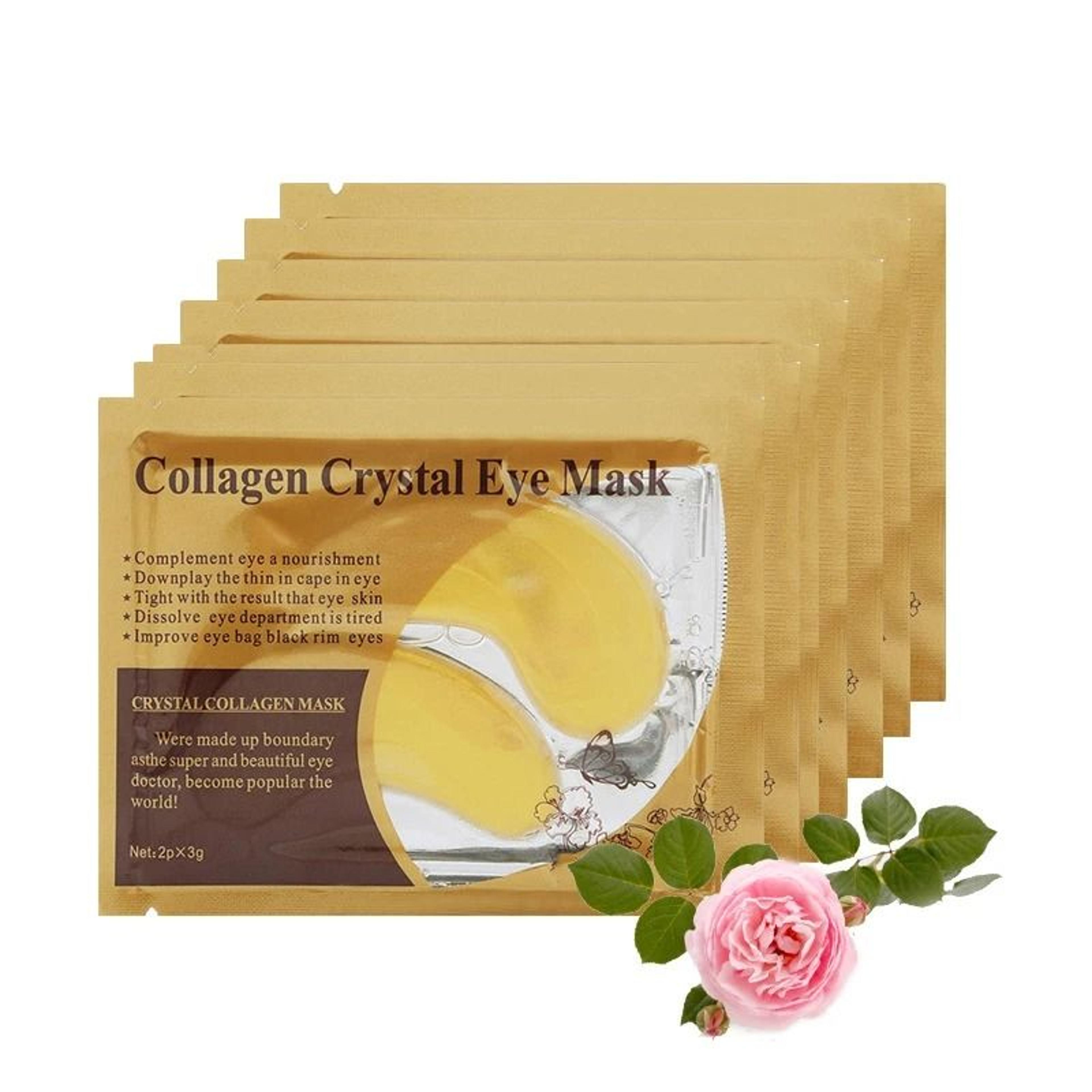 Gold Collagen Eye Mask Patches Under Eye Firming Moisturizing Skincare 10 Pairs 6