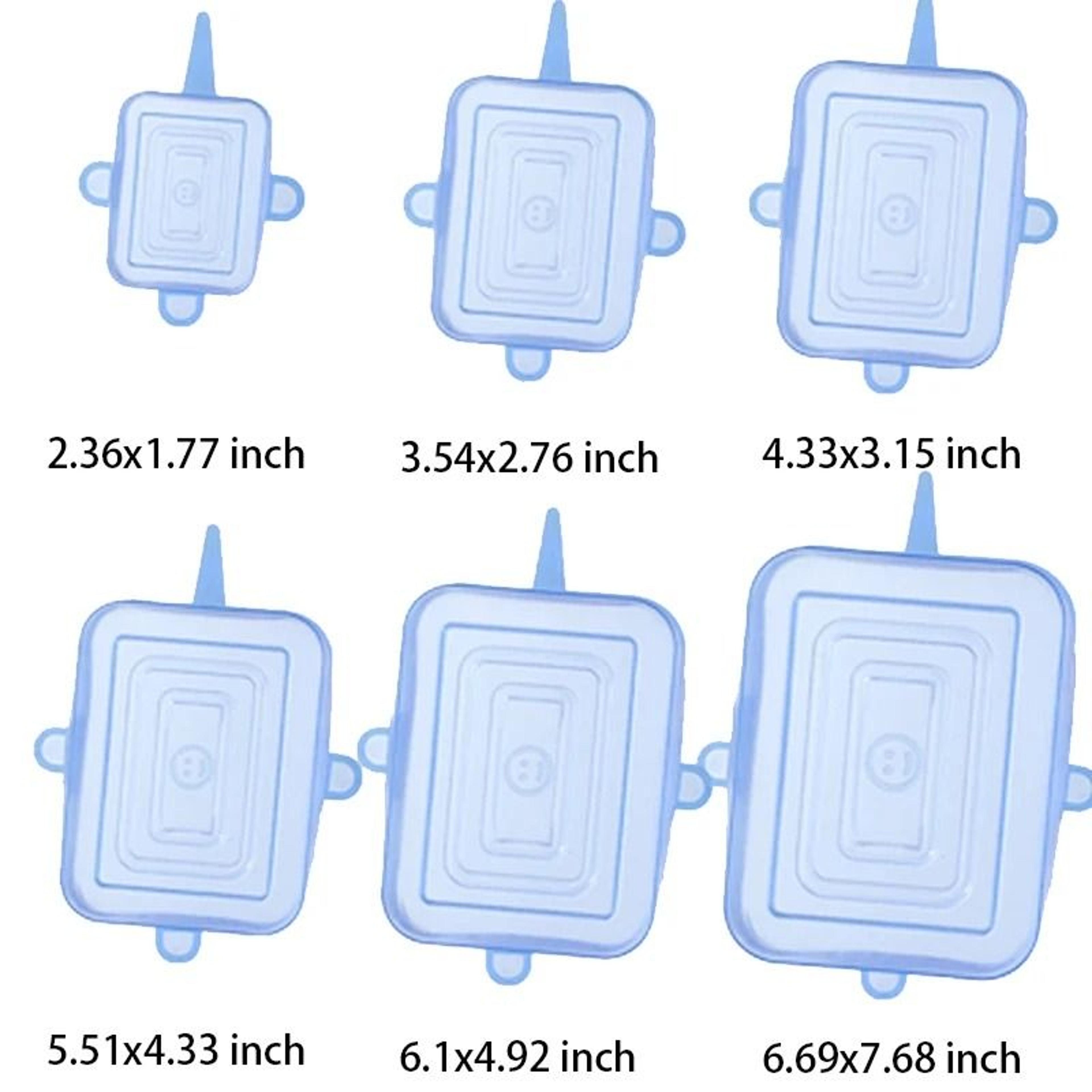 Silicone Stretch Lids Reusable Food Covers Elastic Silicone Lids Universal Bowl Lid Set 6pcs 14