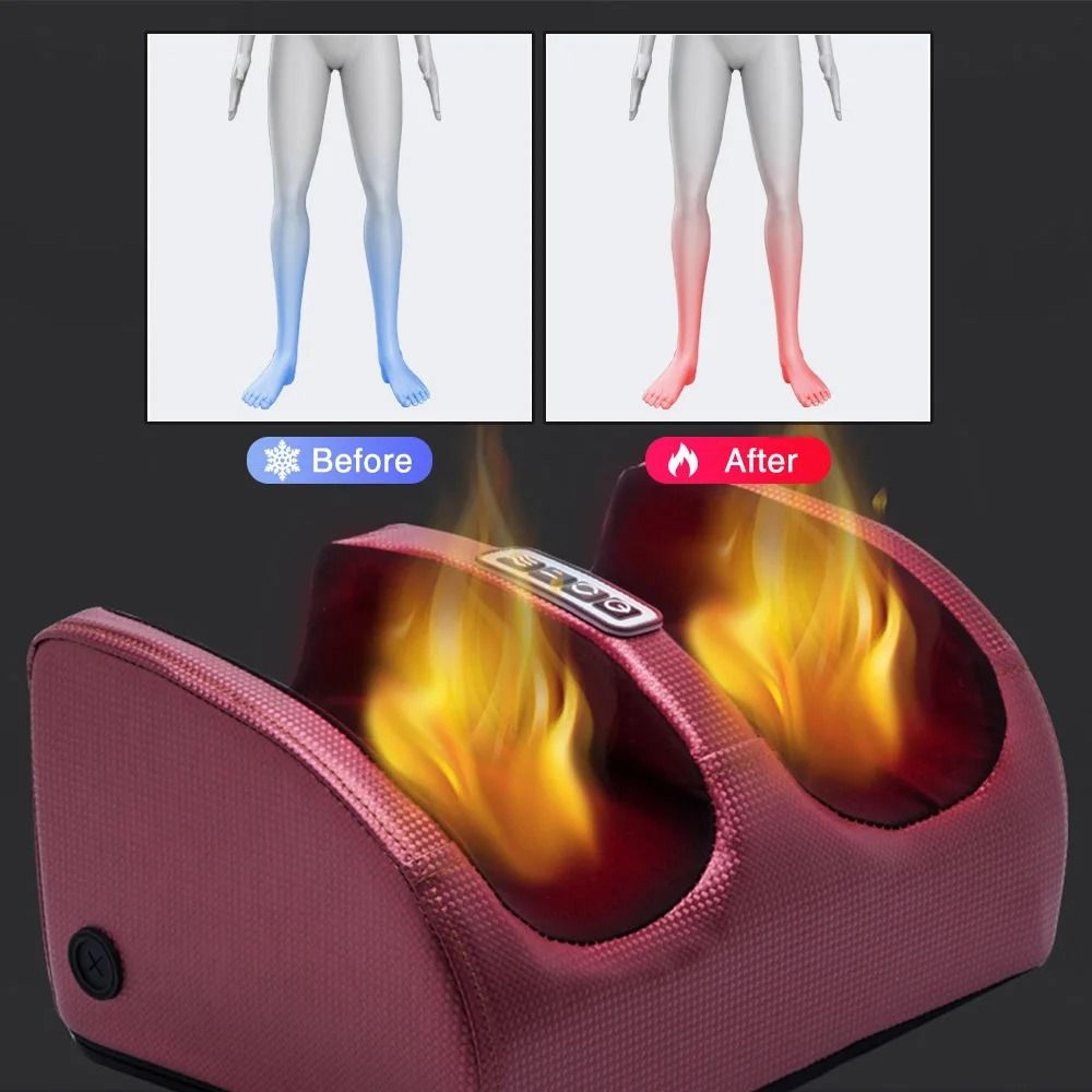 Heated Shiatsu Electric Foot Massager With Hot Compression For Foot Pain Relief 0