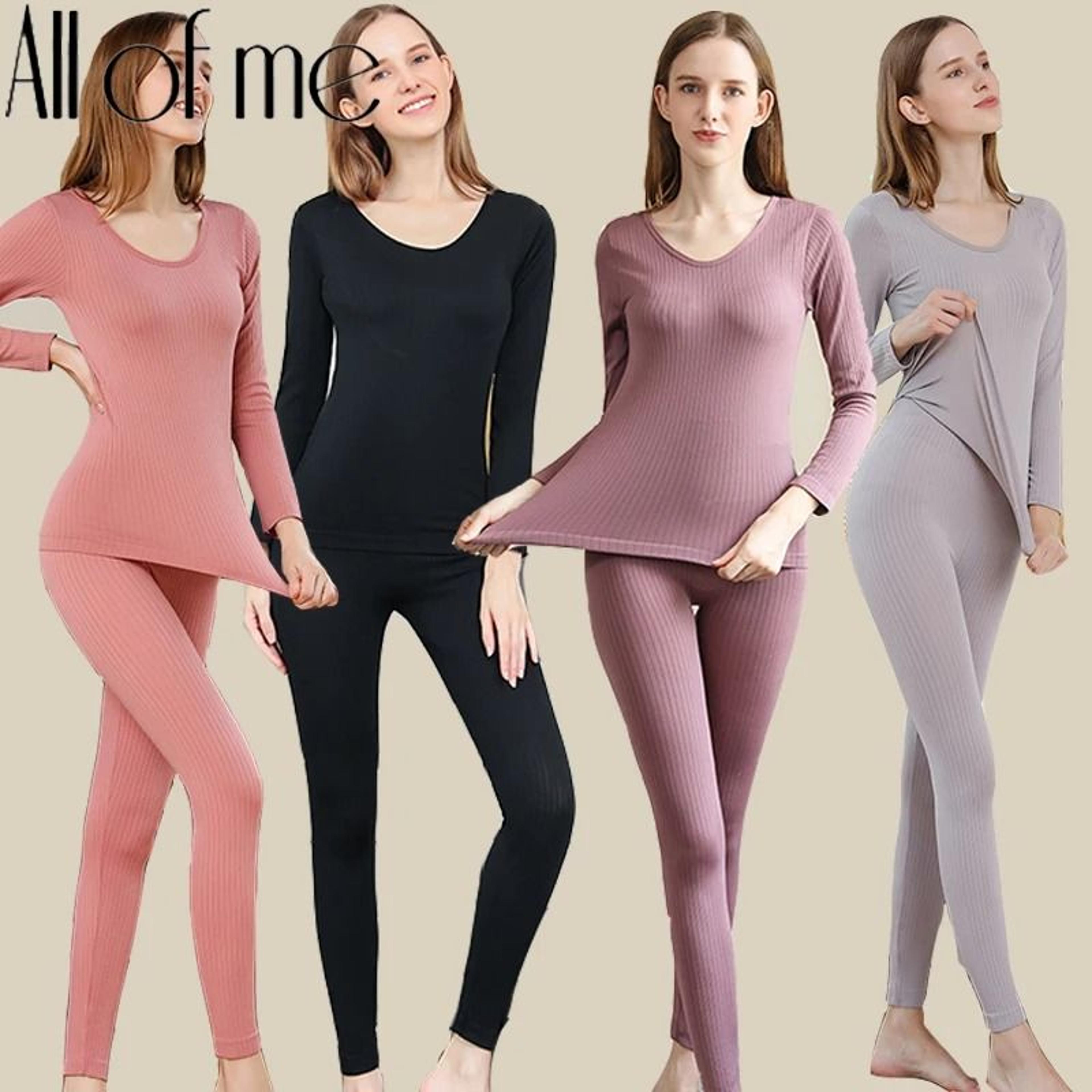 Warm Womens Thermal Underwear Set Long Johns With Shaping Fit And Soft Comfort 11